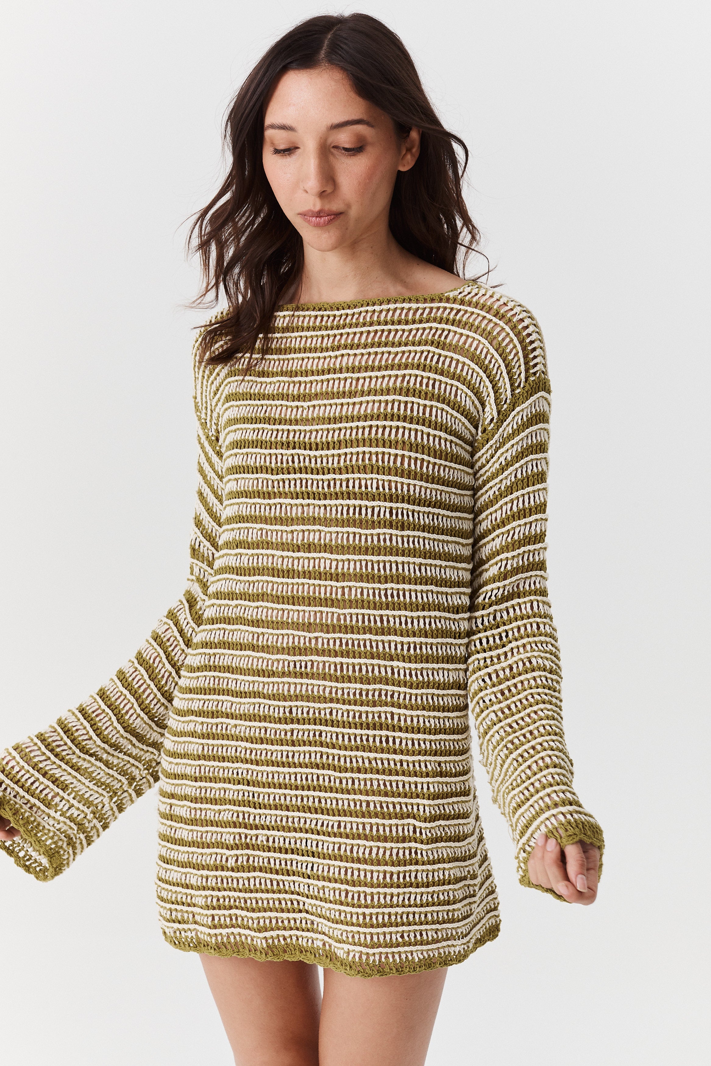 Fifi Crochet - Olive Stripe image 12