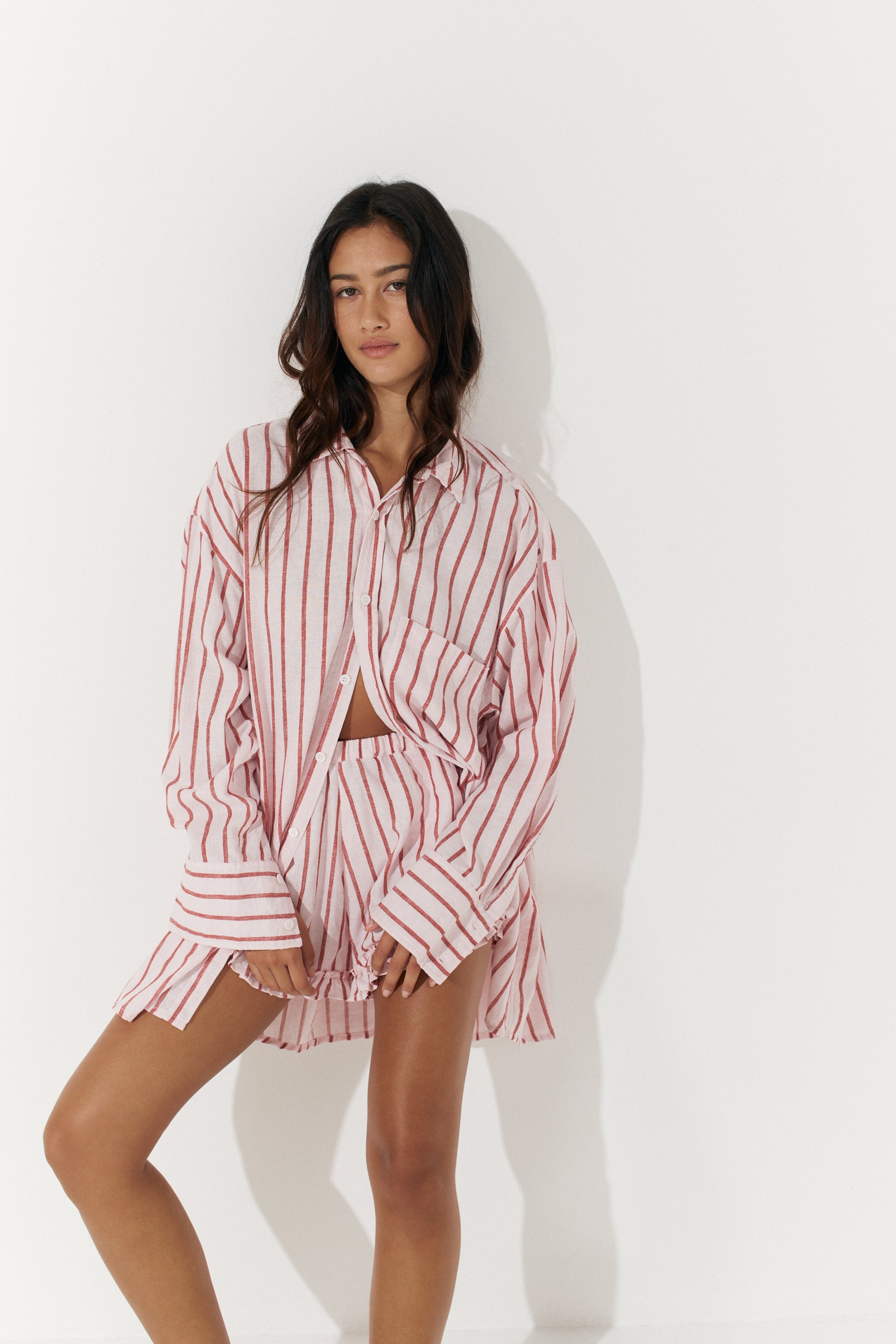 Percy Shirt - Stripe Hemp image 2