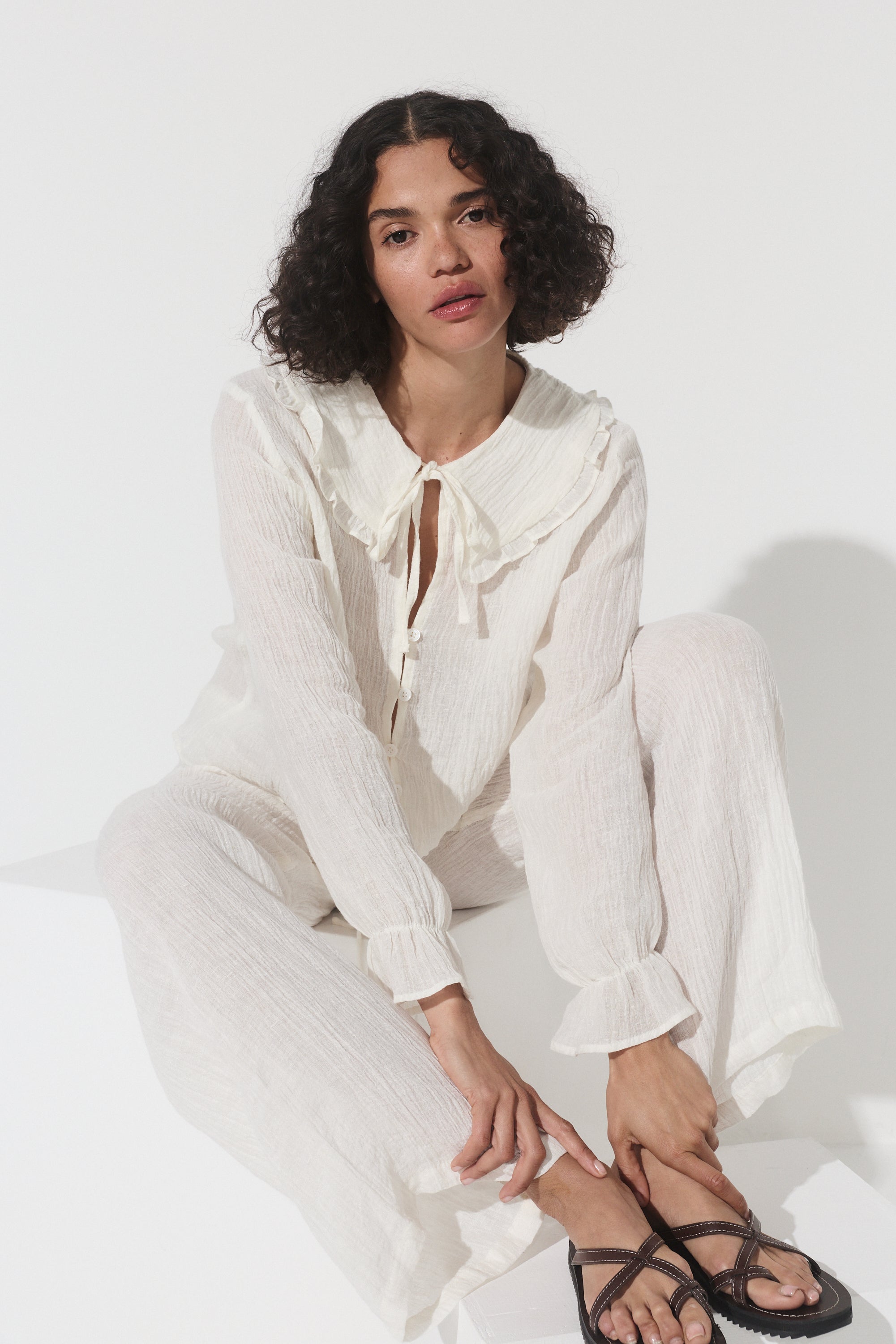 Esme Blouse - Crinkle Linen image 8