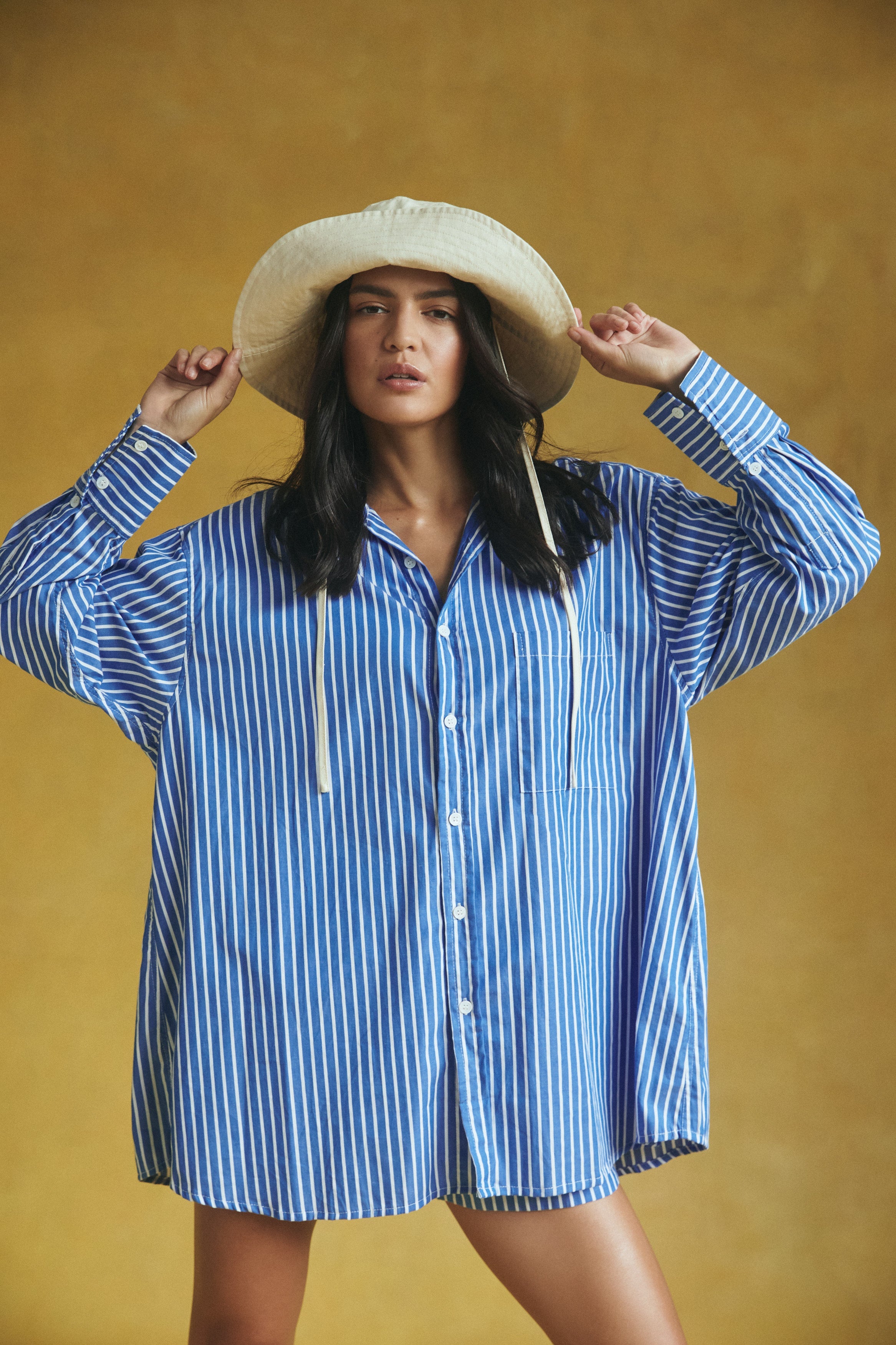Byron Shirt Dress - Poplin Stripe image 12