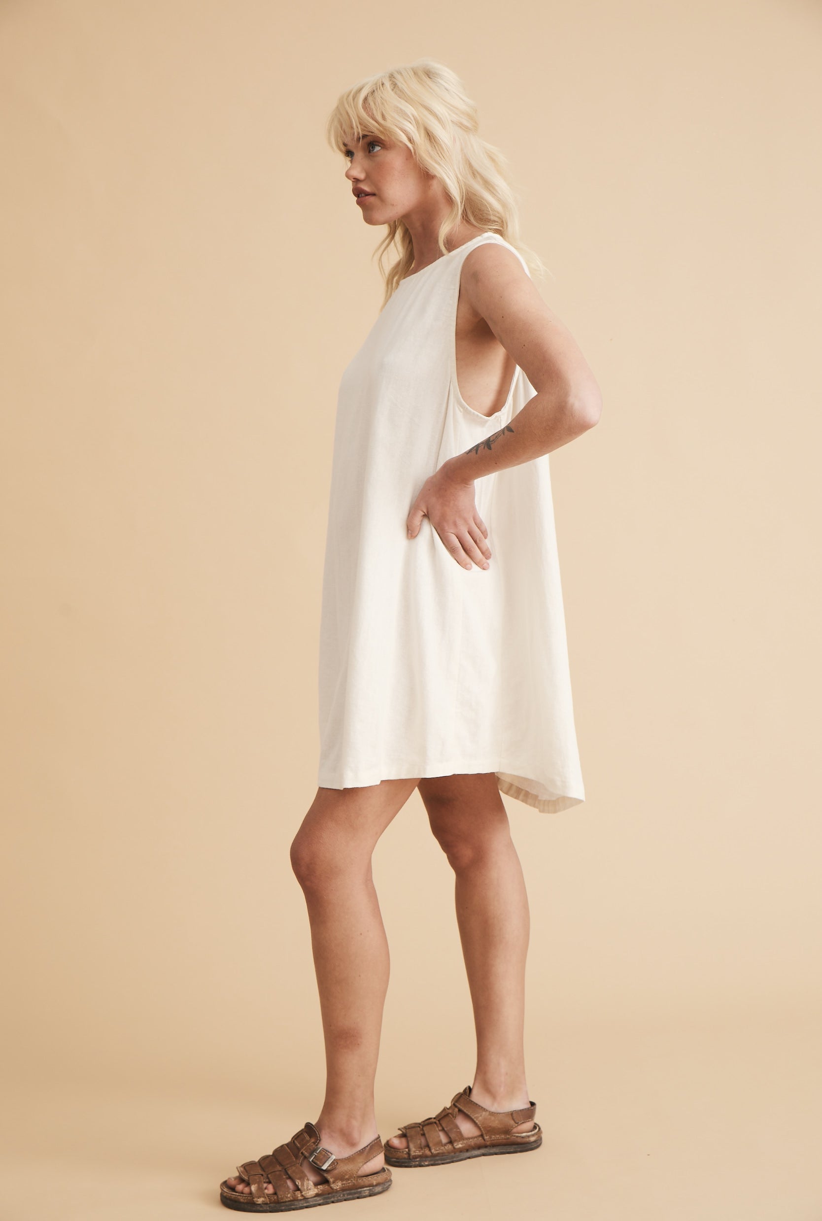 Classic Linen Shift Dress image 9