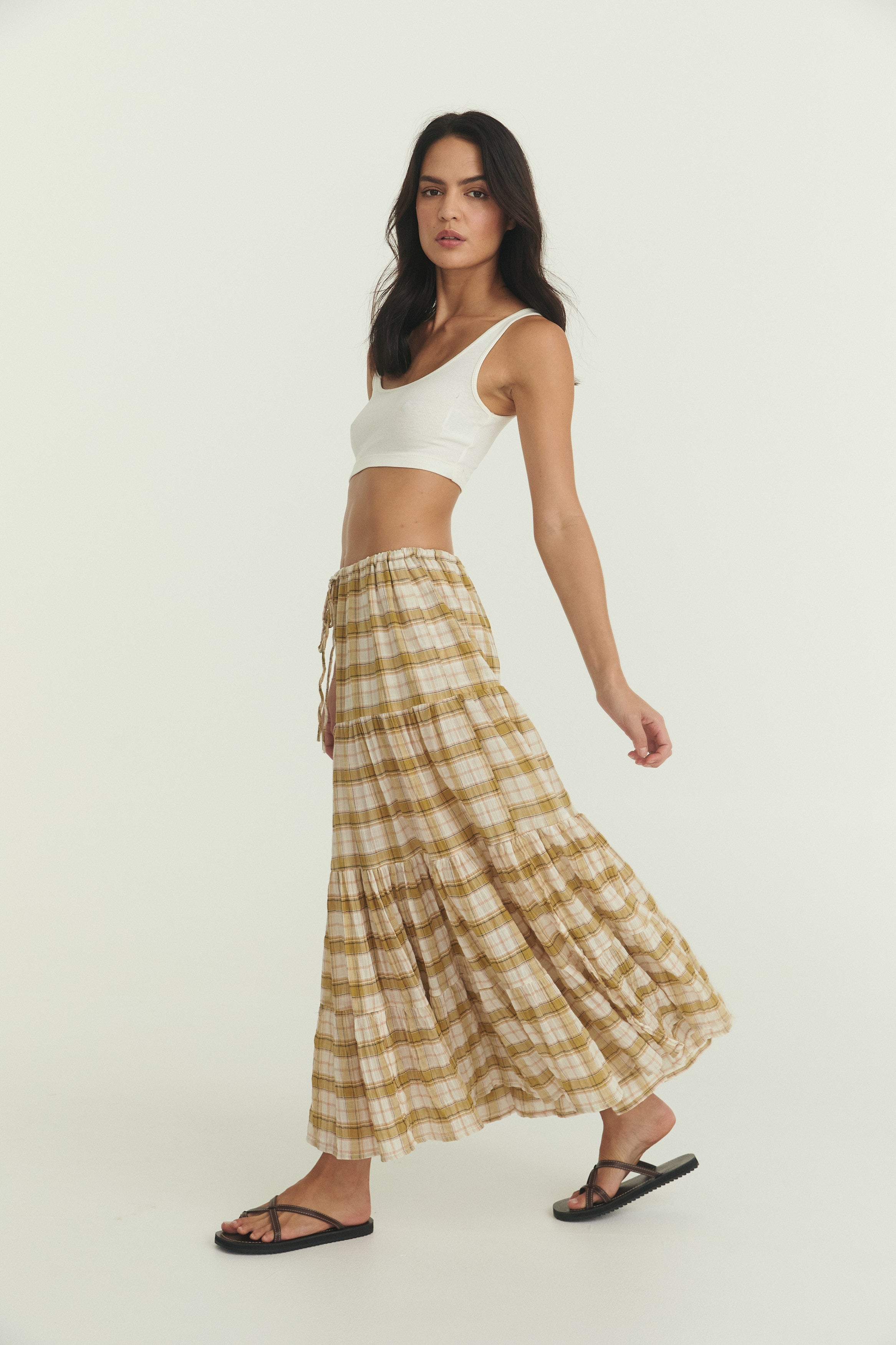 Bette Skirt - Plaid Cotton image 5