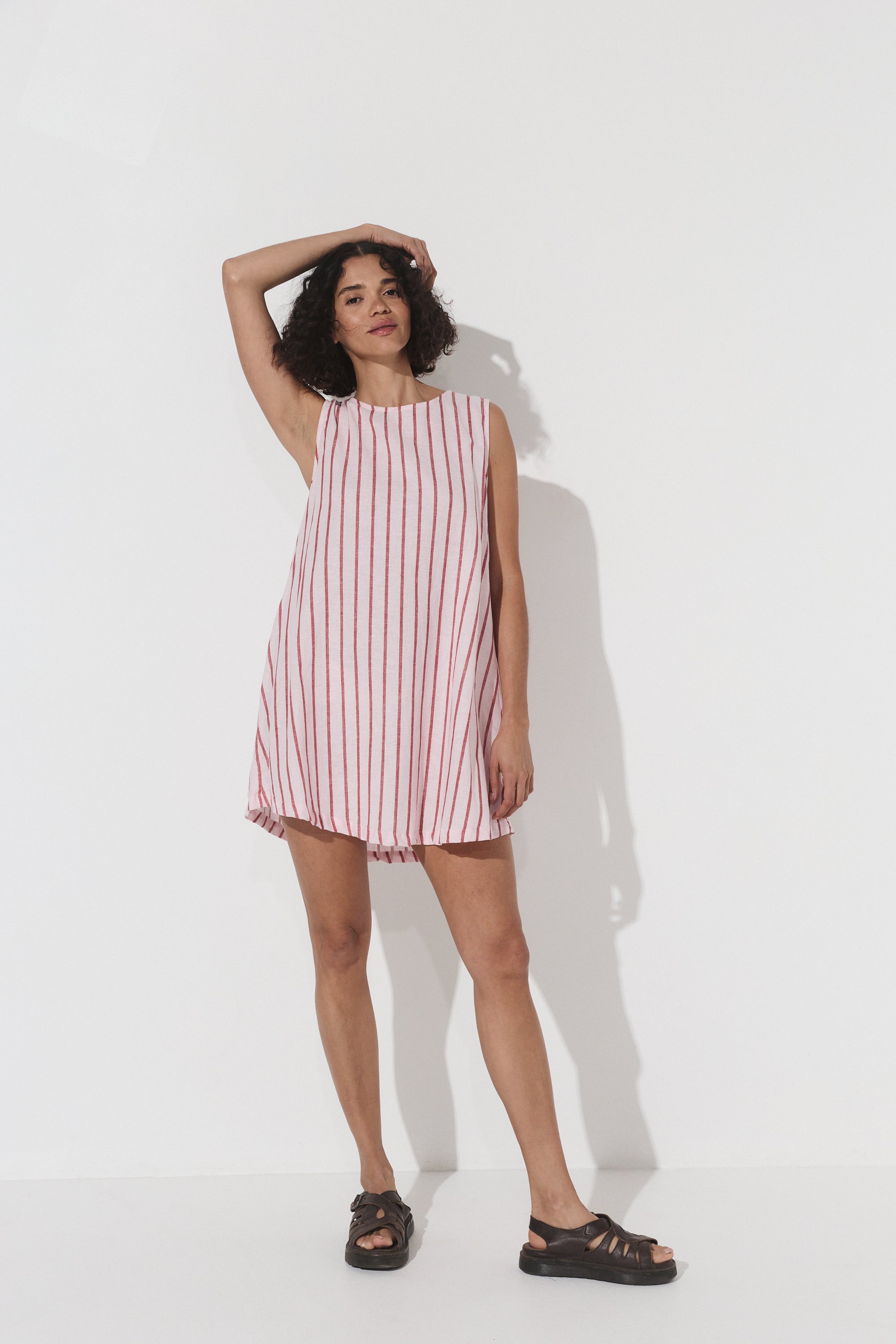Classic Shift Dress - Stipe Hemp image 5
