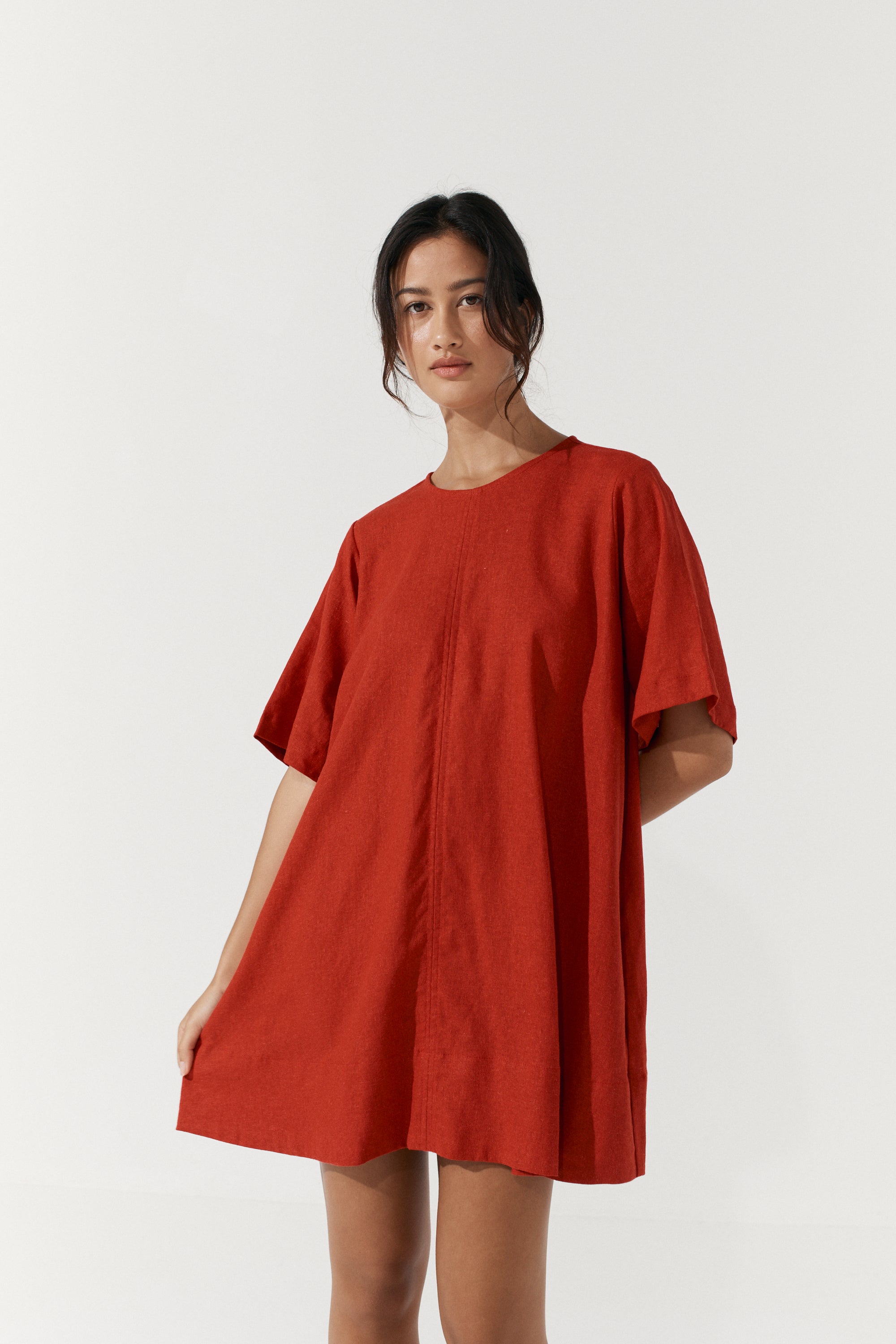 Noa Shift Dress - Scarlet image 4