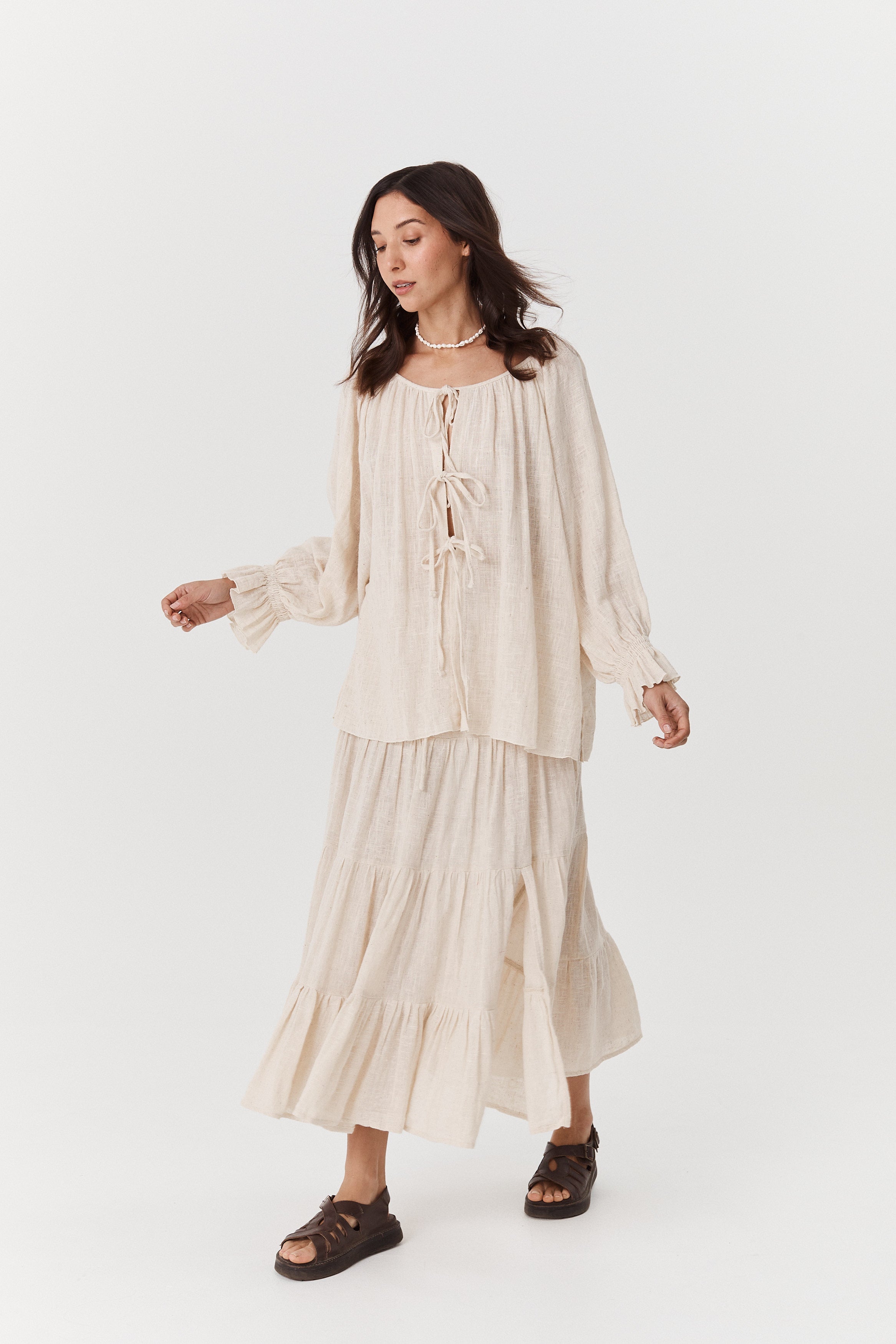 Bette Tie Top - Cotton image 3