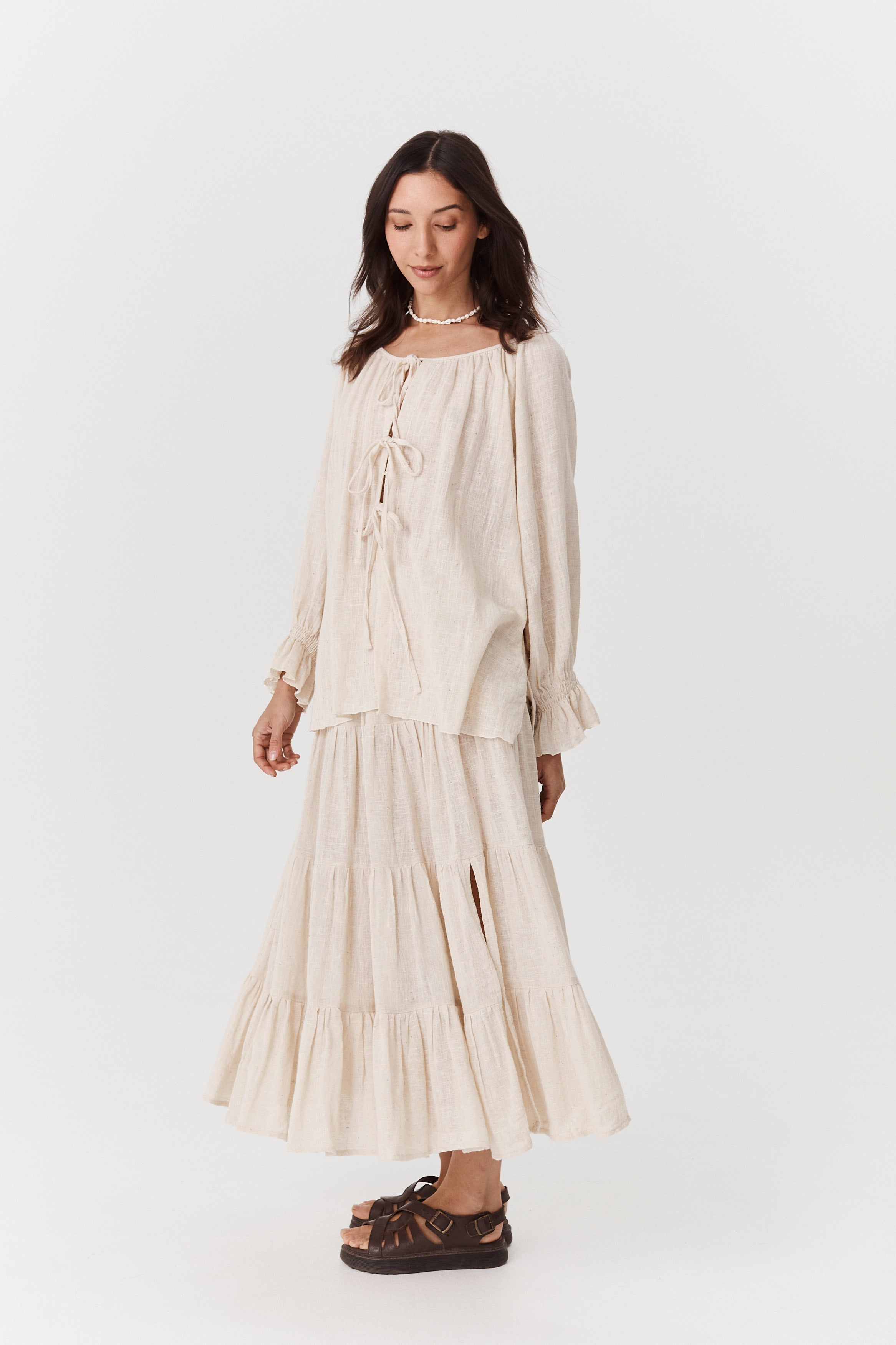 Bette Tie Top - Cotton image 2