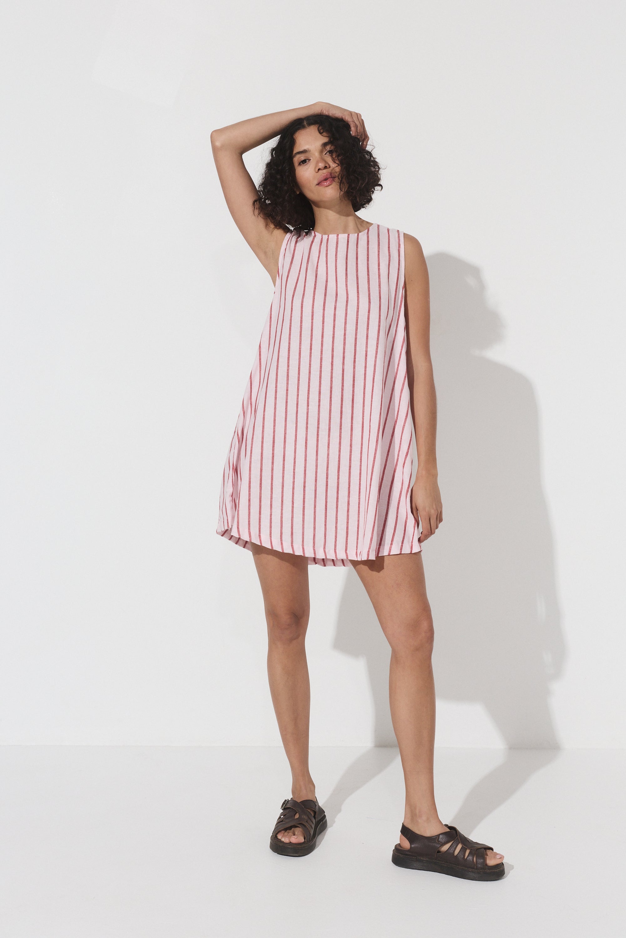 Classic Shift Dress - Stipe Hemp image 4