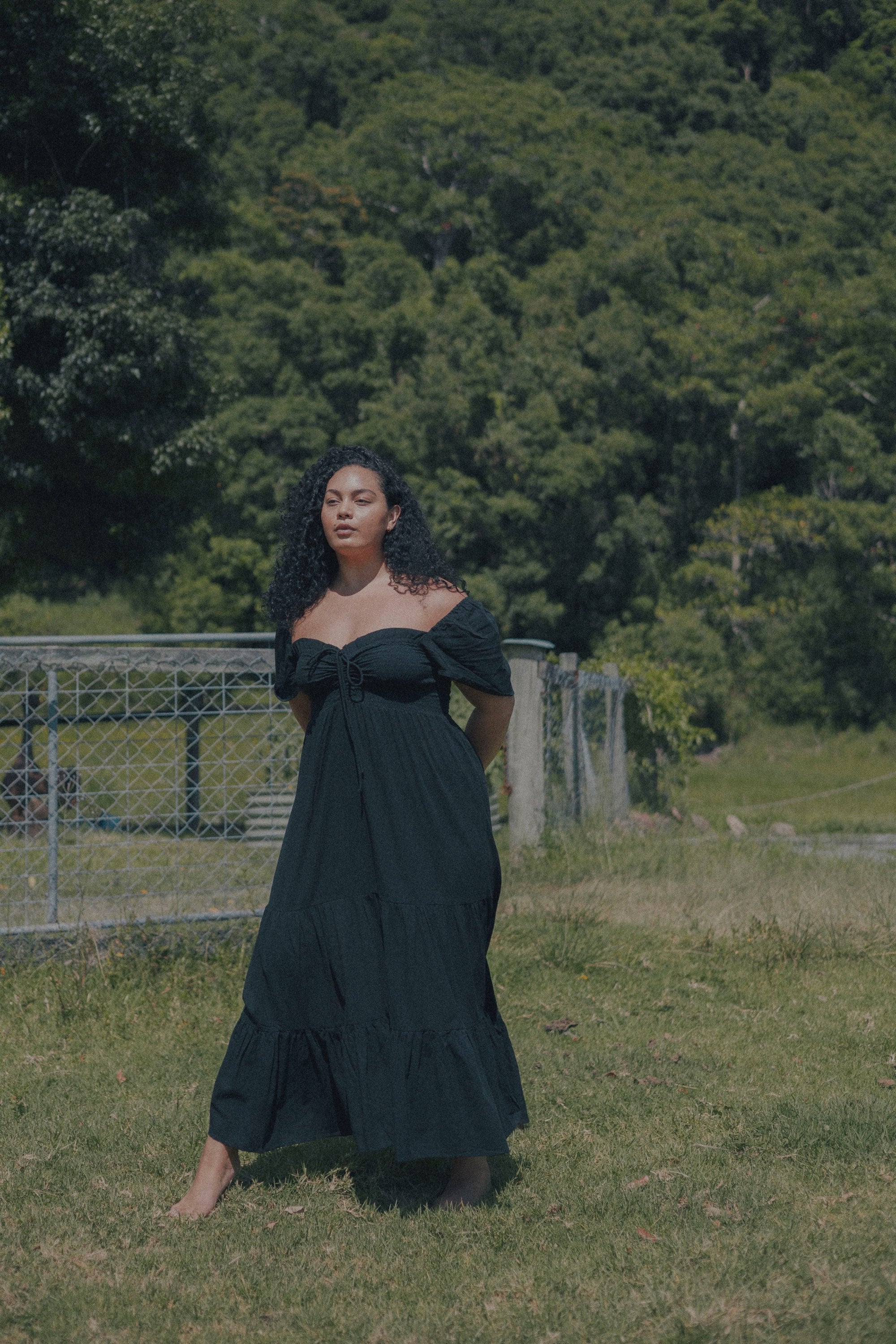 Anais Maxi Dress - Noir image 14