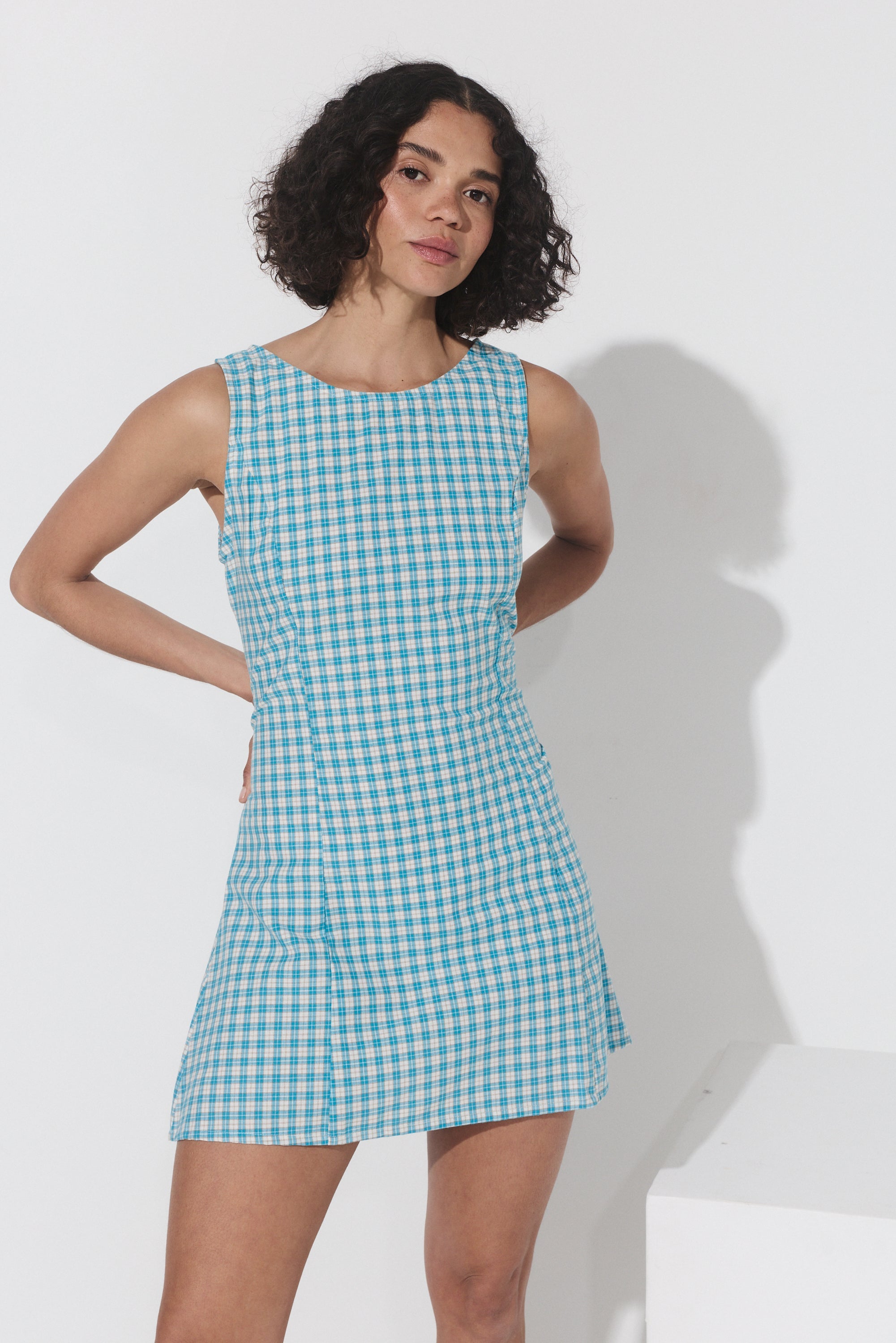 Lila Shift Dress - Capri Cotton image 0