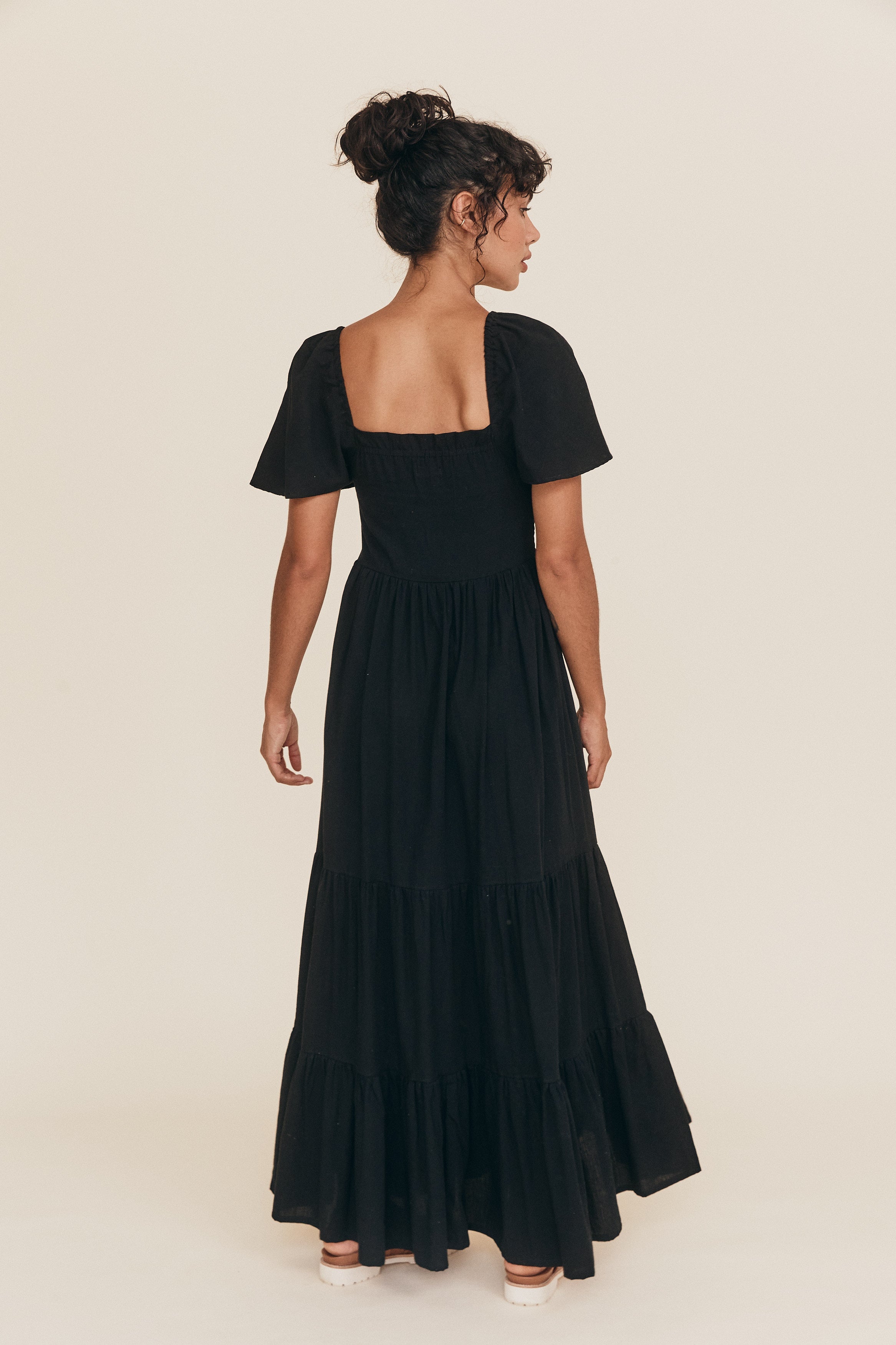 Anais Maxi Dress - Noir image 12