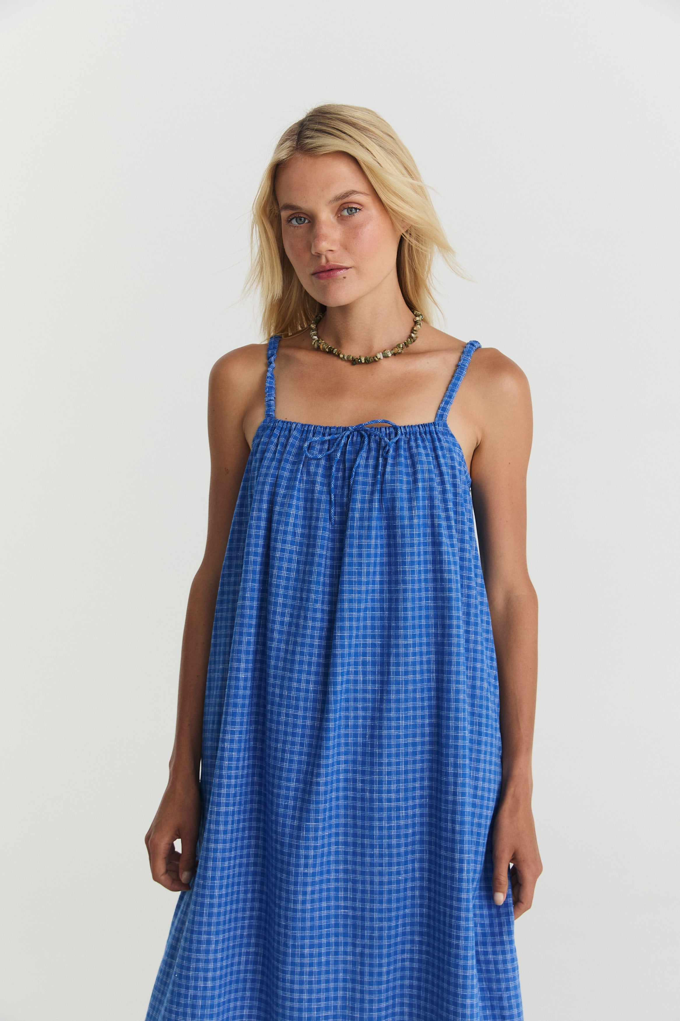 Nash Midi - Cerulean Hemp Linen image 9