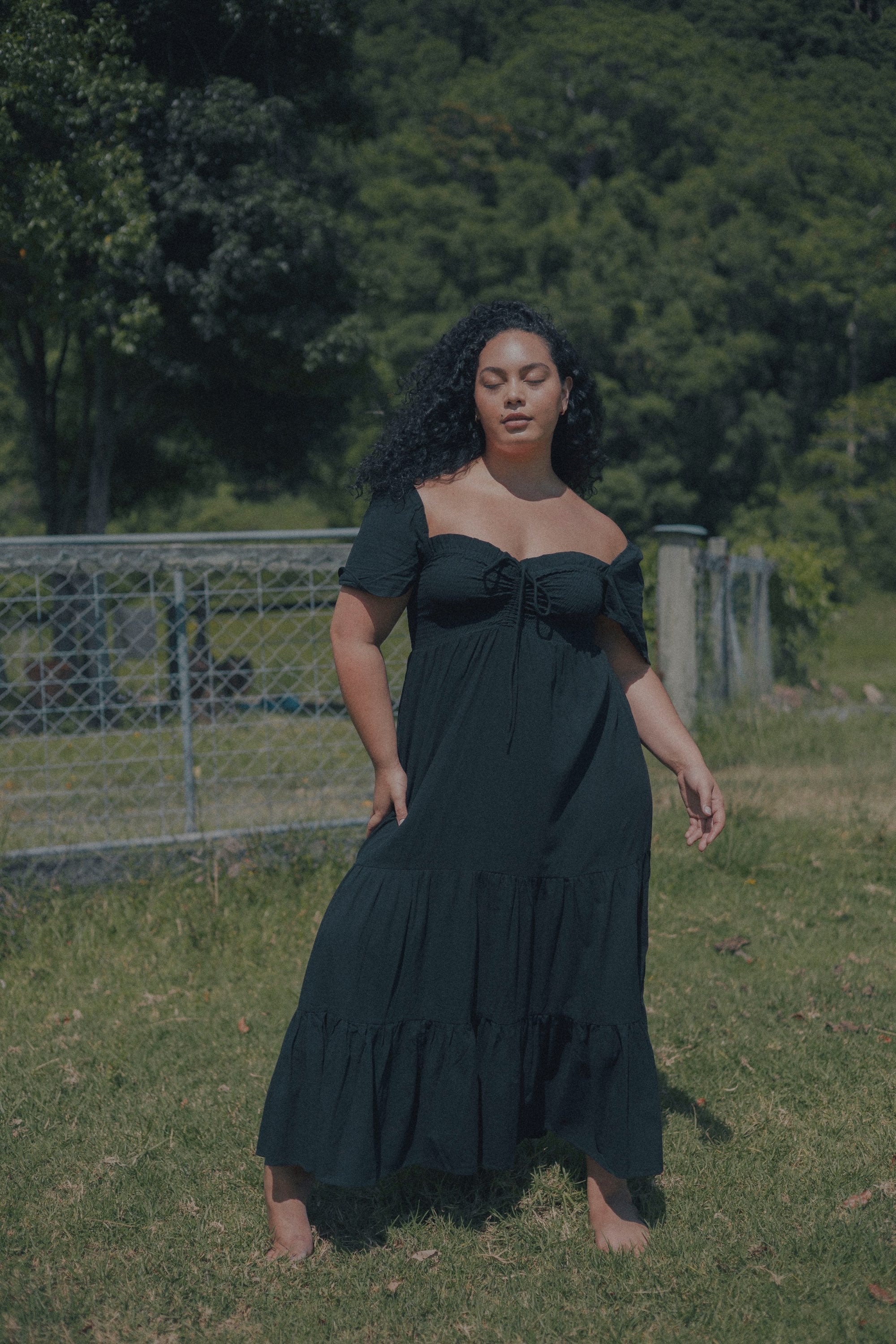 Anais Maxi Dress - Noir image 1