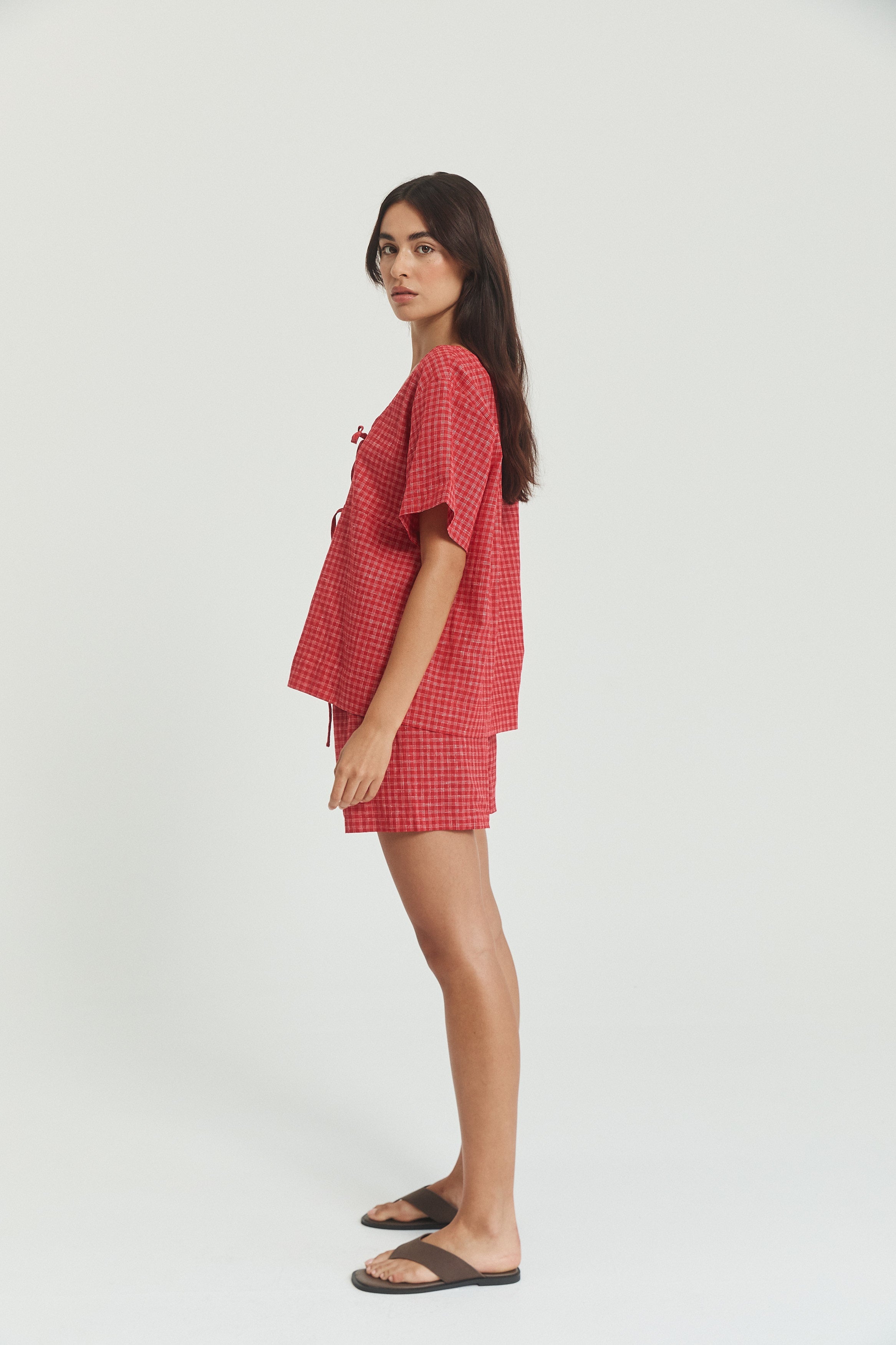 Robin Tie Top - Hemp Linen image 10