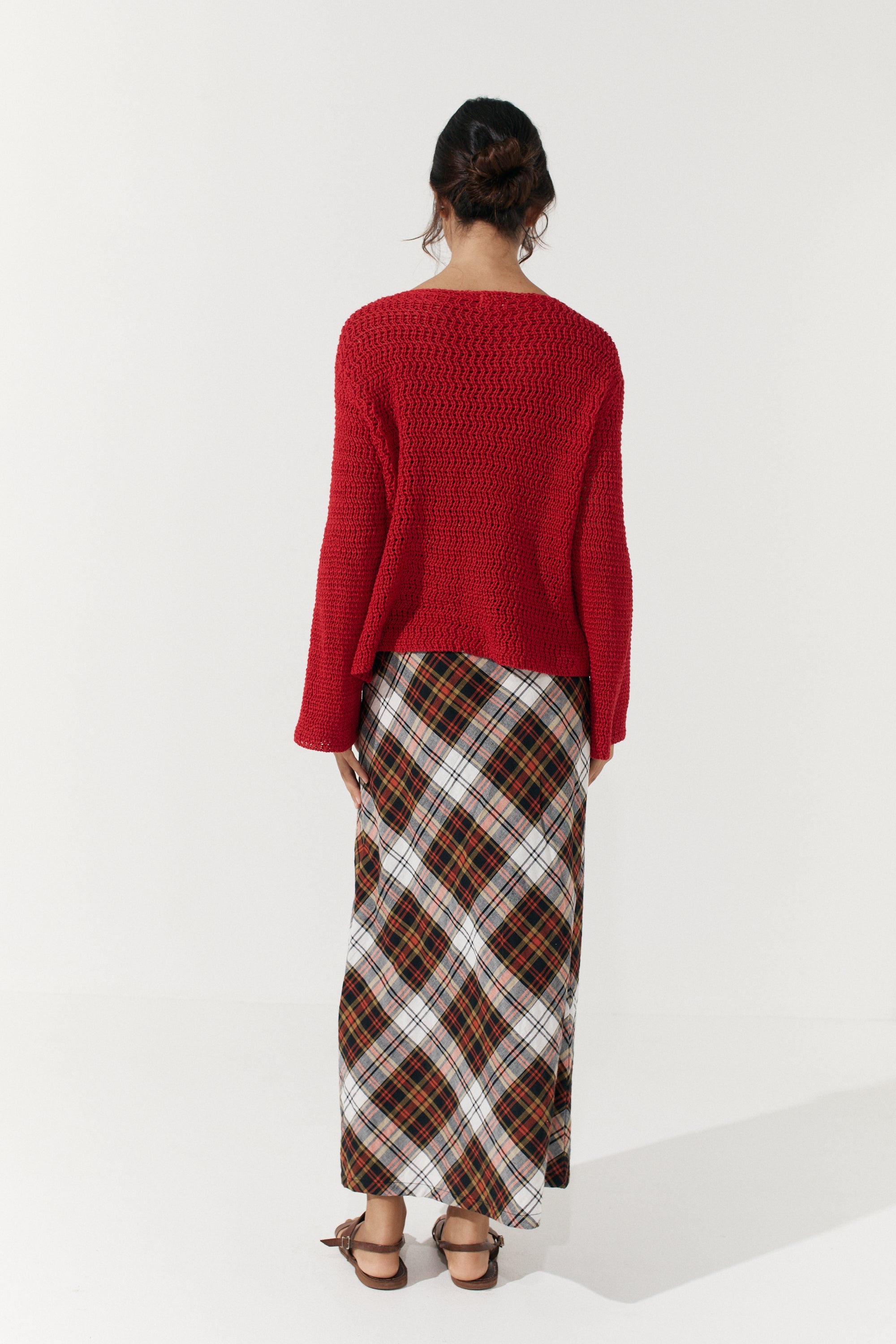 Riley Aysmmetrical Skirt - Tartan image 9