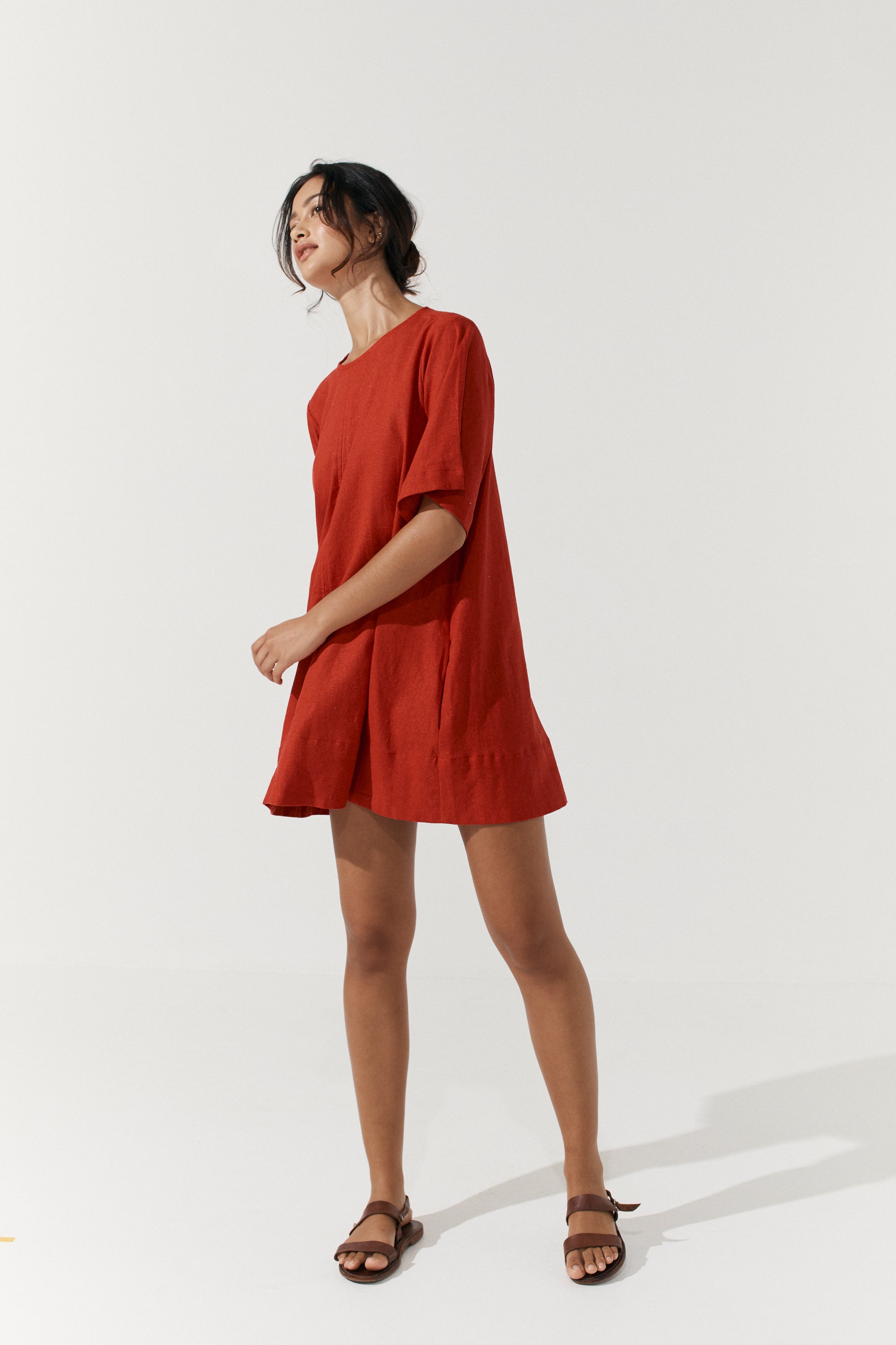 Noa Shift Dress - Scarlet image 8