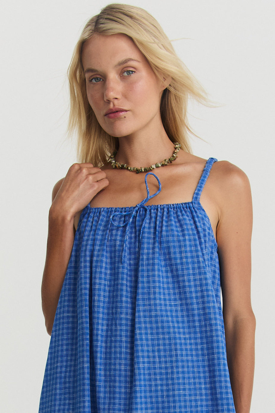 Nash Top - Cerulean Hemp Linen image 8