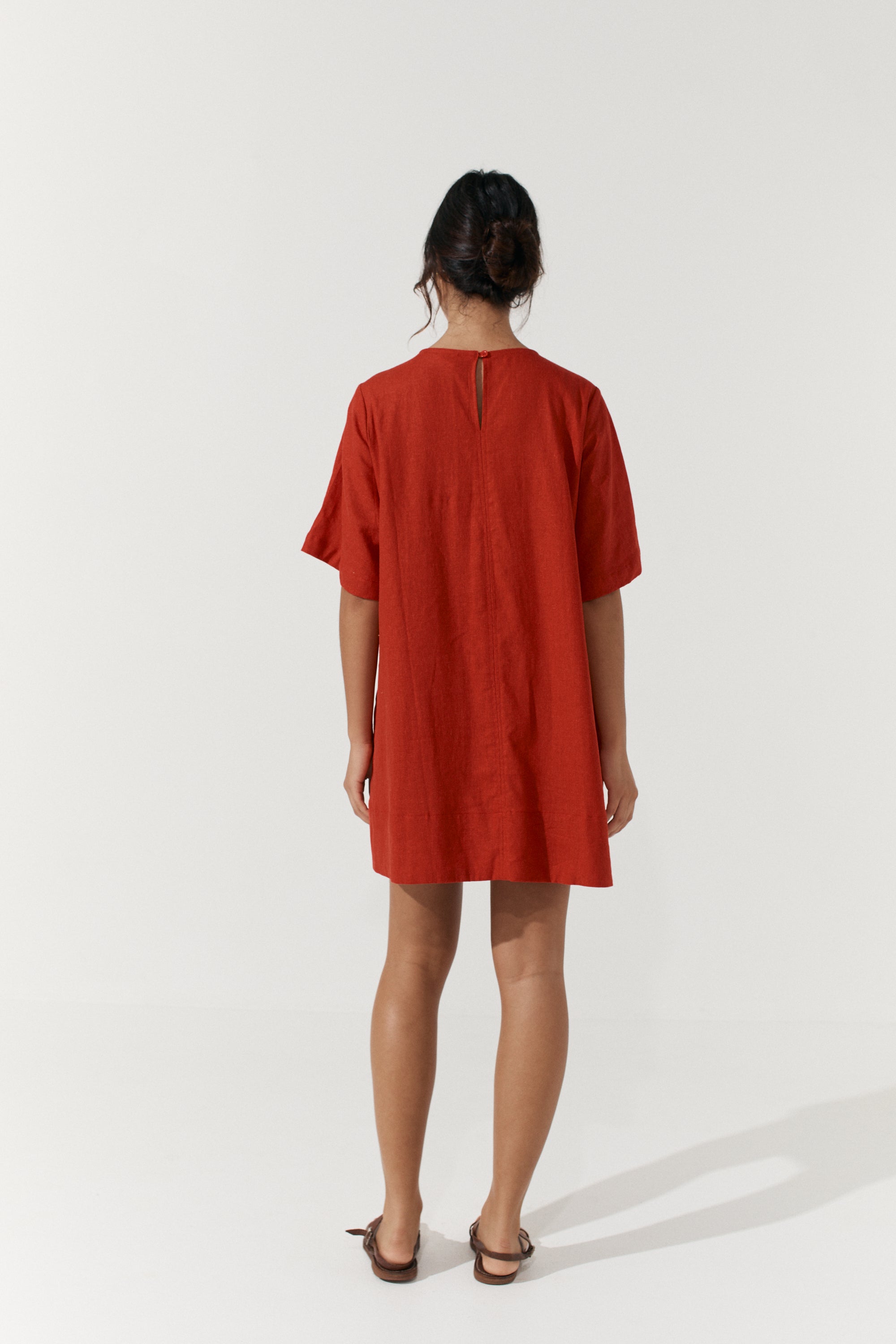 Noa Shift Dress - Scarlet image 7