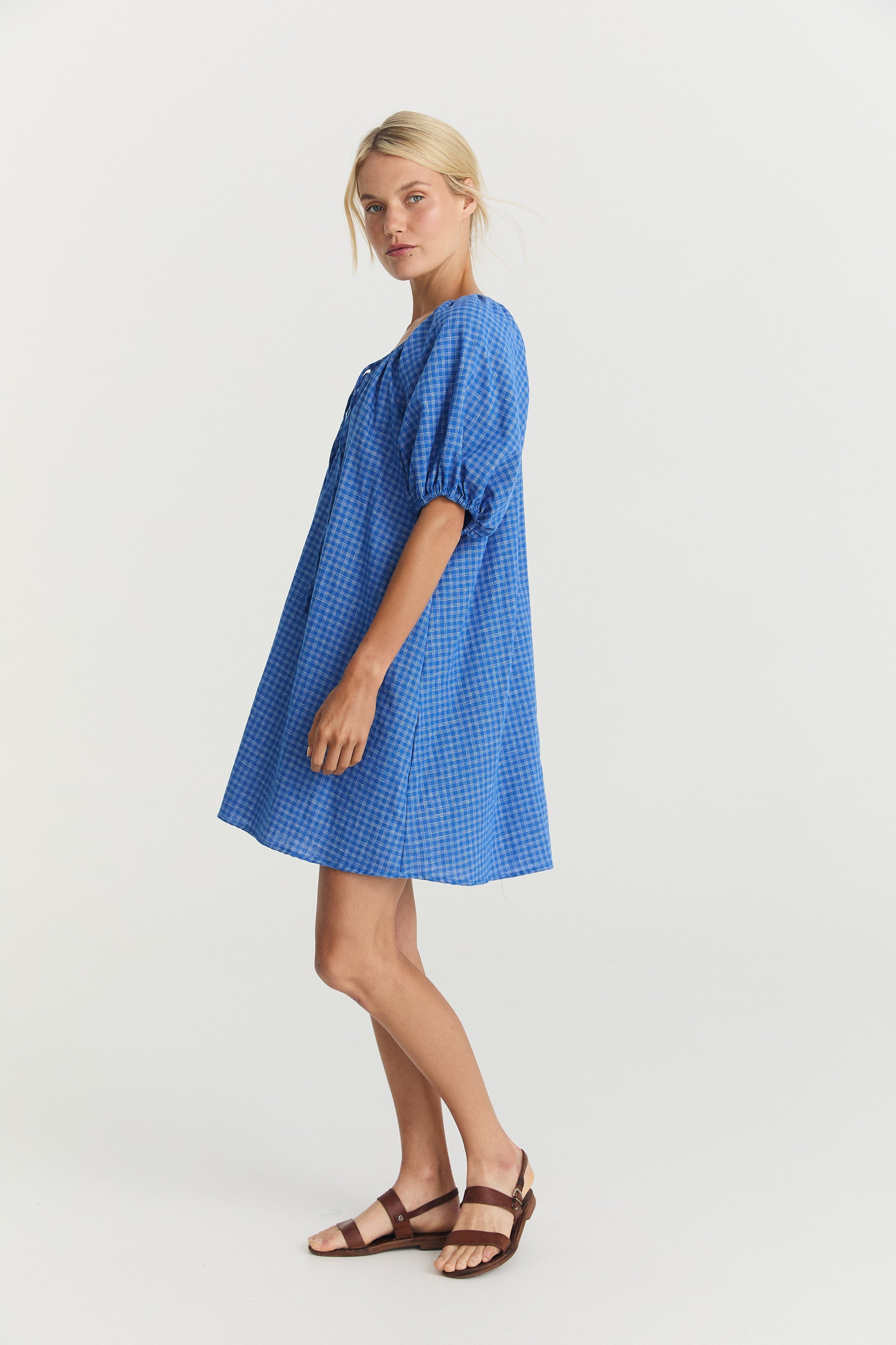 Dory Smock - Cerulean Hemp image 5