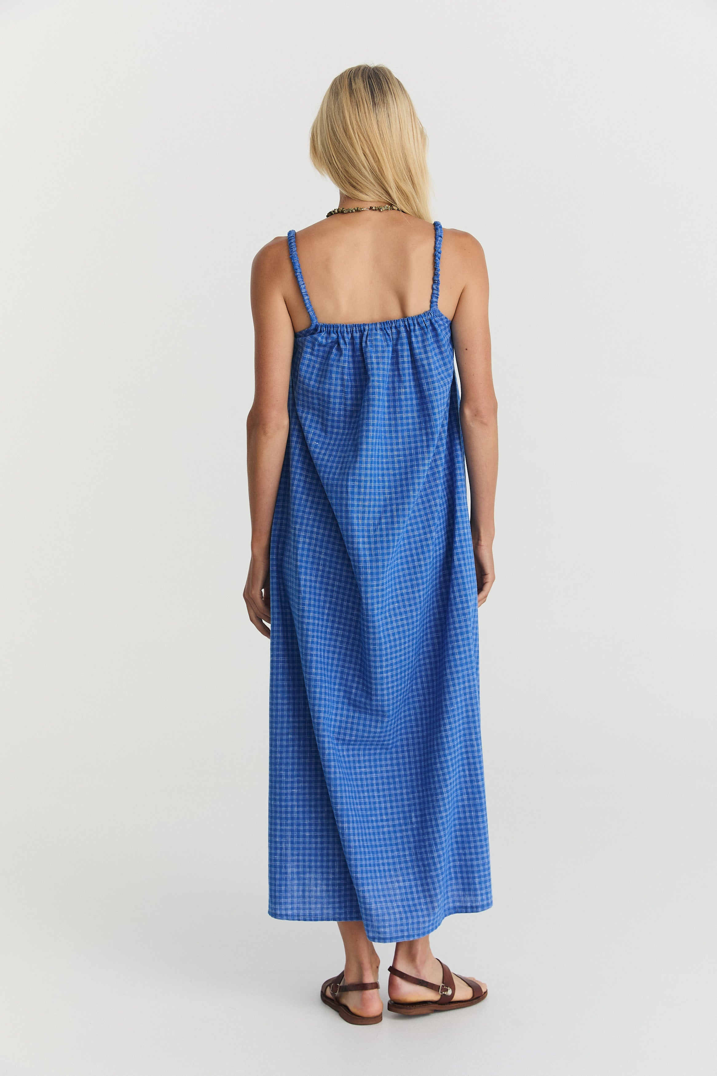 Nash Midi - Cerulean Hemp Linen image 11