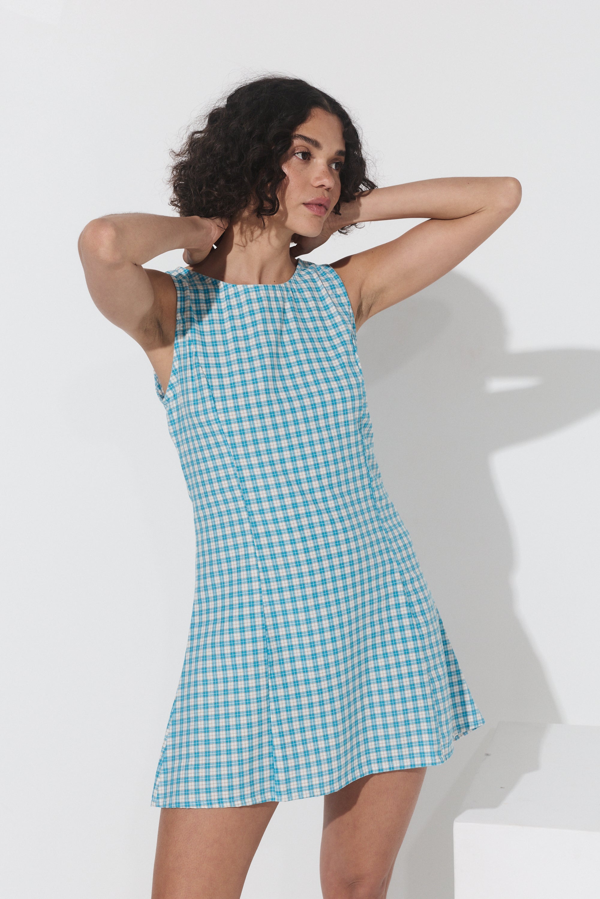 Lila Shift Dress - Capri Cotton image 4