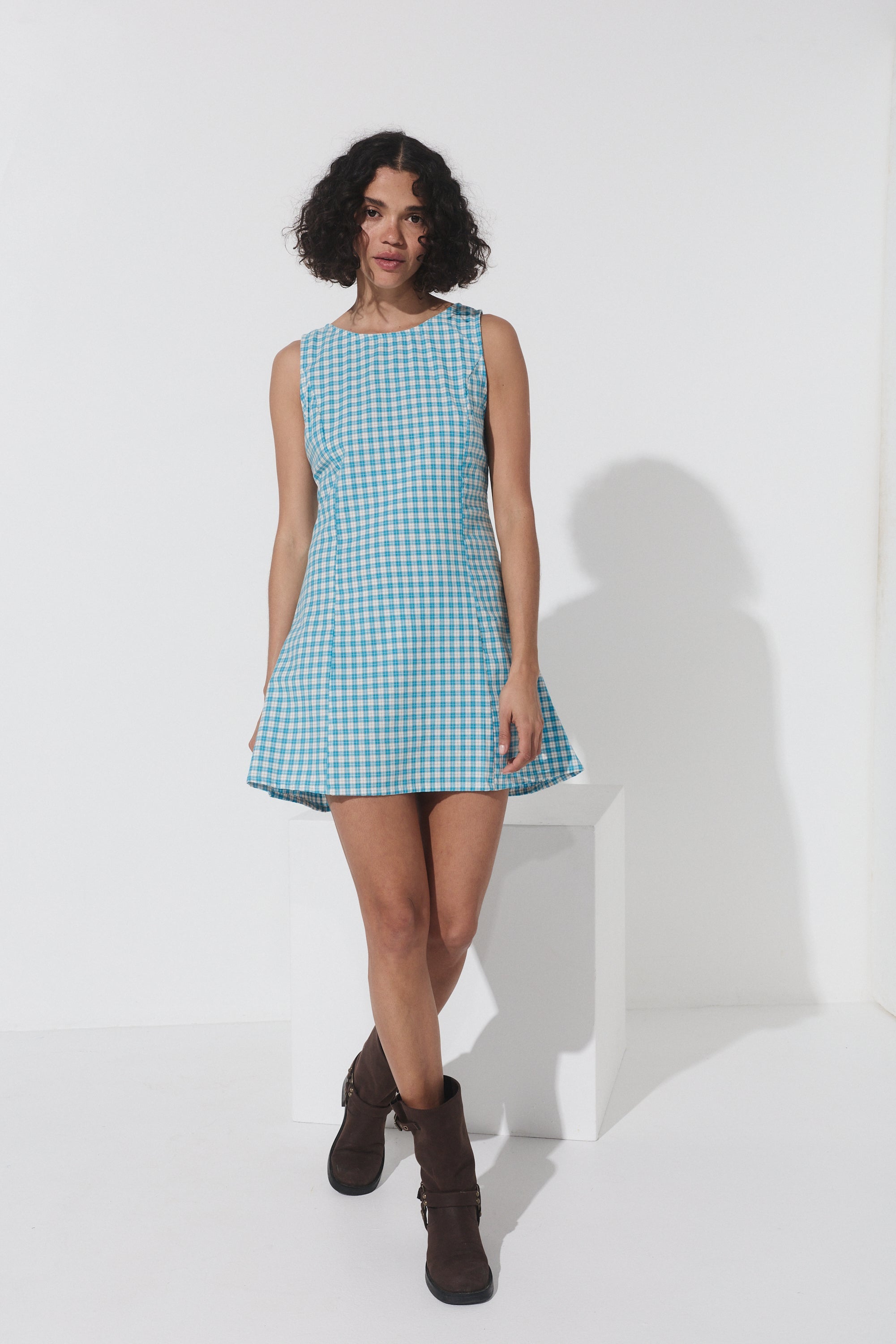 Lila Shift Dress - Capri Cotton image 8