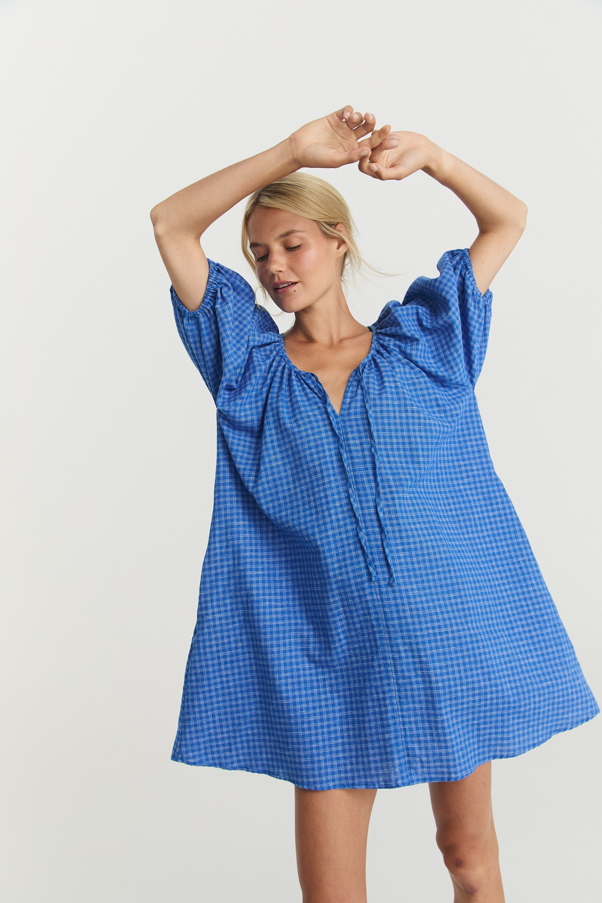 Dory Smock - Cerulean Hemp image 4