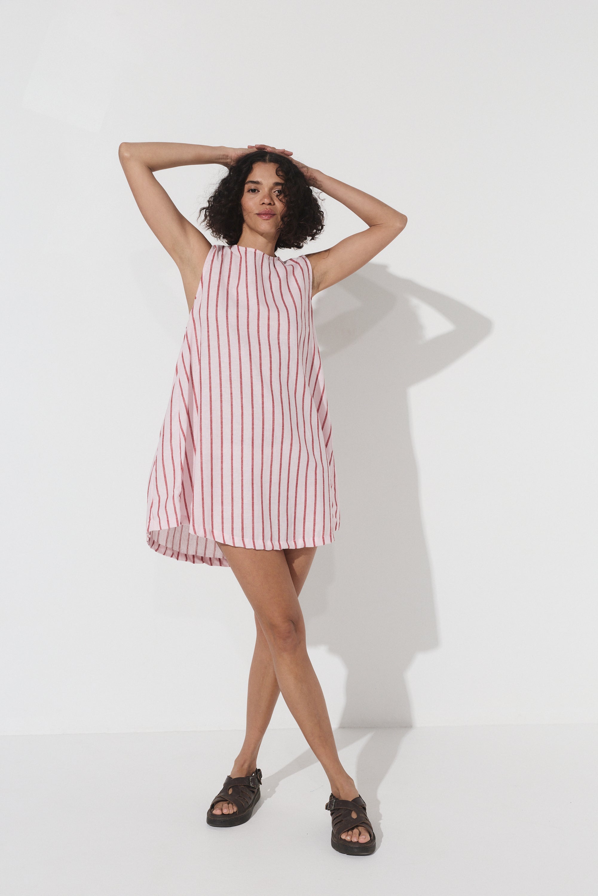 Classic Shift Dress - Stipe Hemp image 3