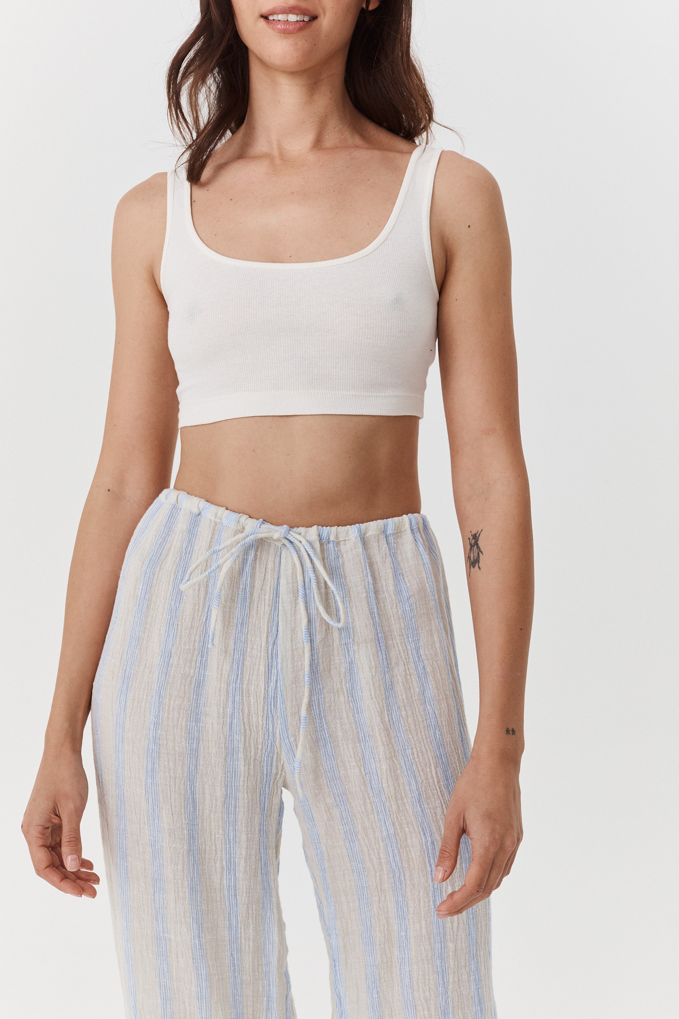 Robin Pants - Striped Crinkle Linen image 11