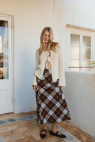 Riley Aysmmetrical Skirt - Tartan image 1