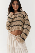 Fifi Crochet Crop - Fawn image 1