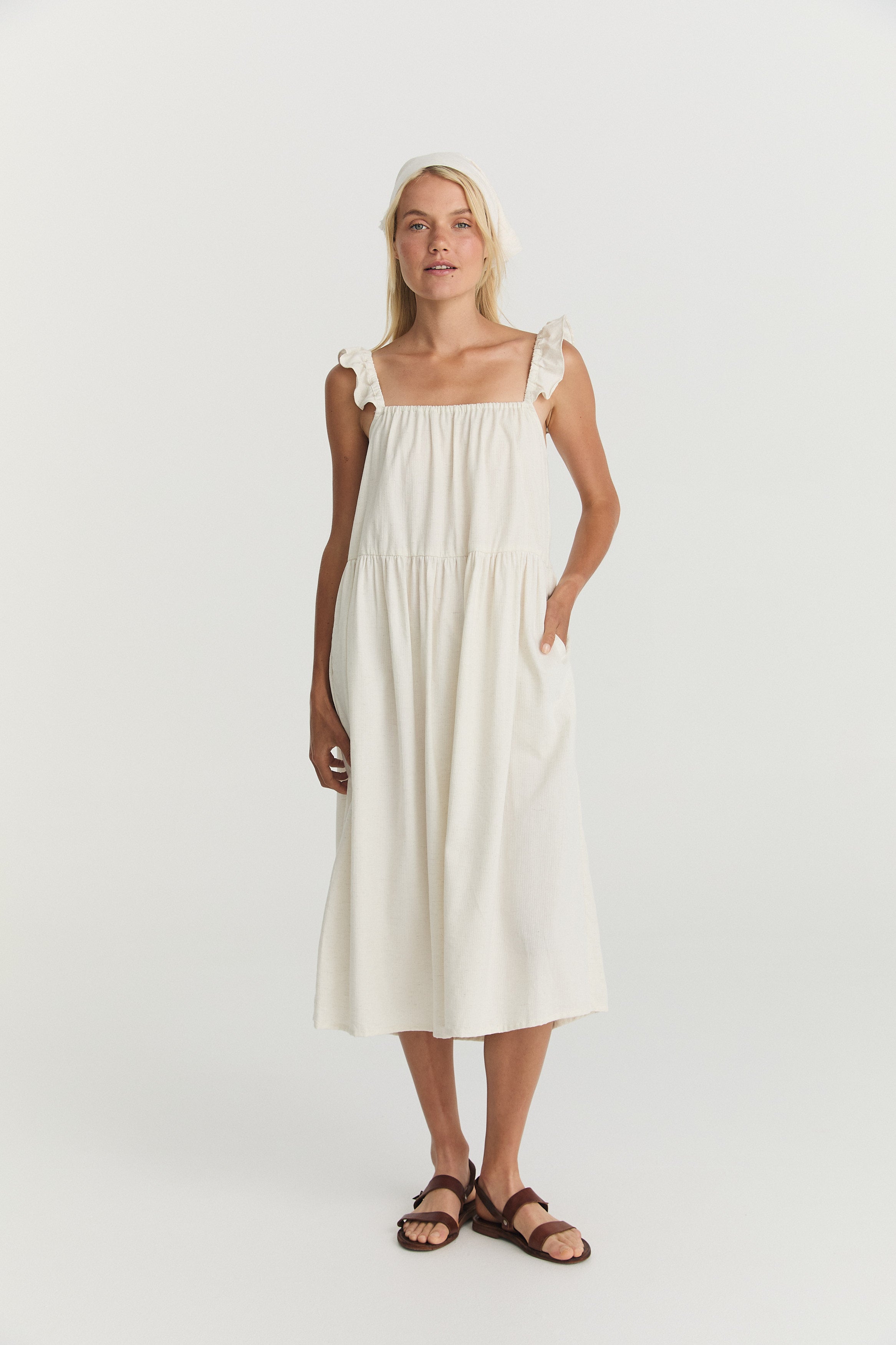 Cecile Midi - Cream image 5