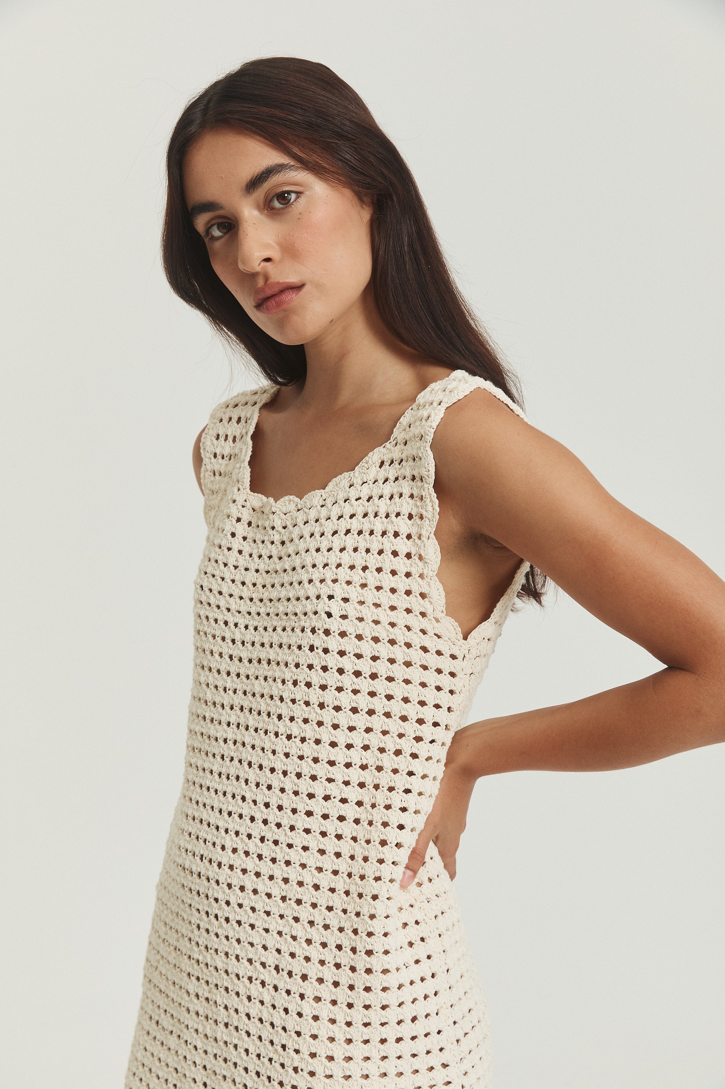 Toni Crochet Shift Dress image 2