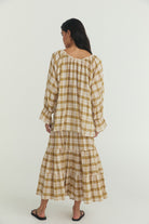 Bette Tie Top - Plaid Cotton image 5