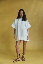 Noa Shift Dress - Soft Washed Linen image 1