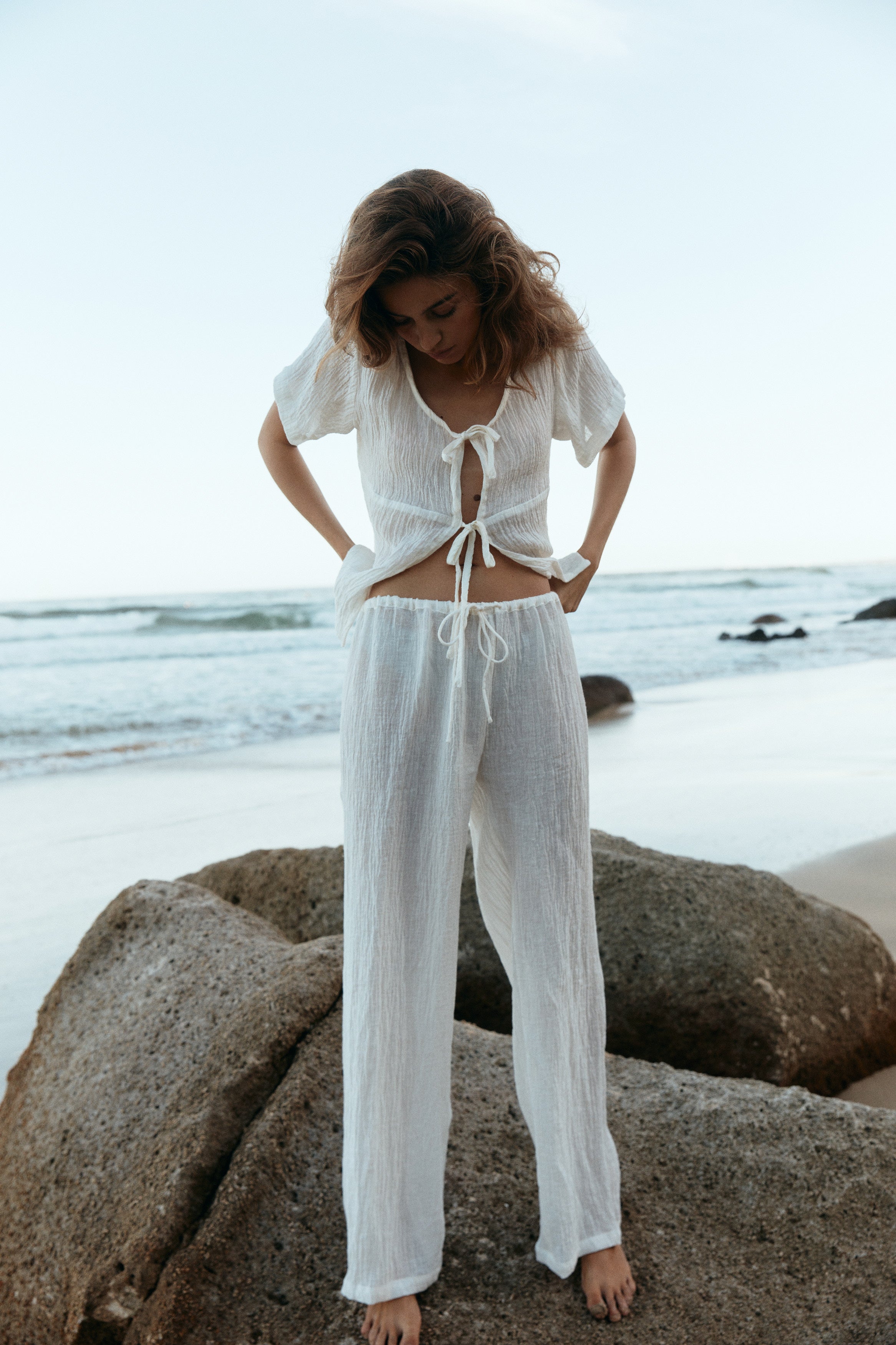 Robin Pants - Crinkle Linen image 1