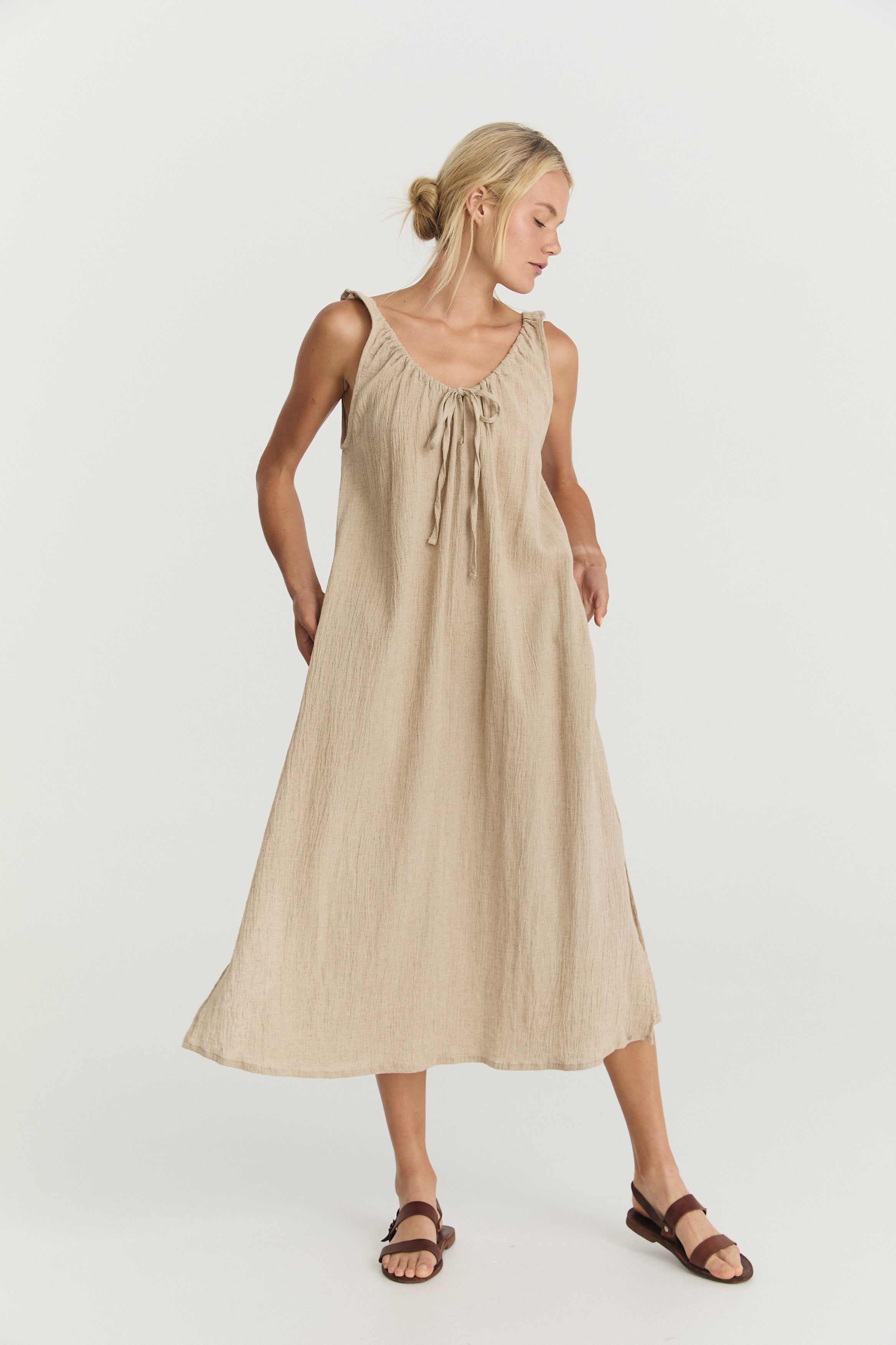 Bridget Midi - Natural Crinkle image 3