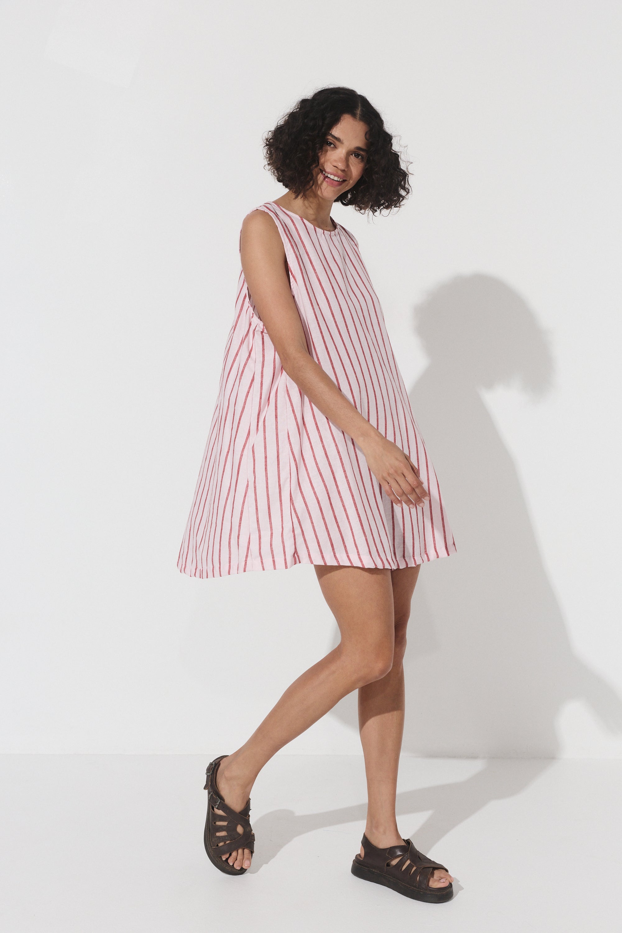 Classic Shift Dress - Stipe Hemp image 8
