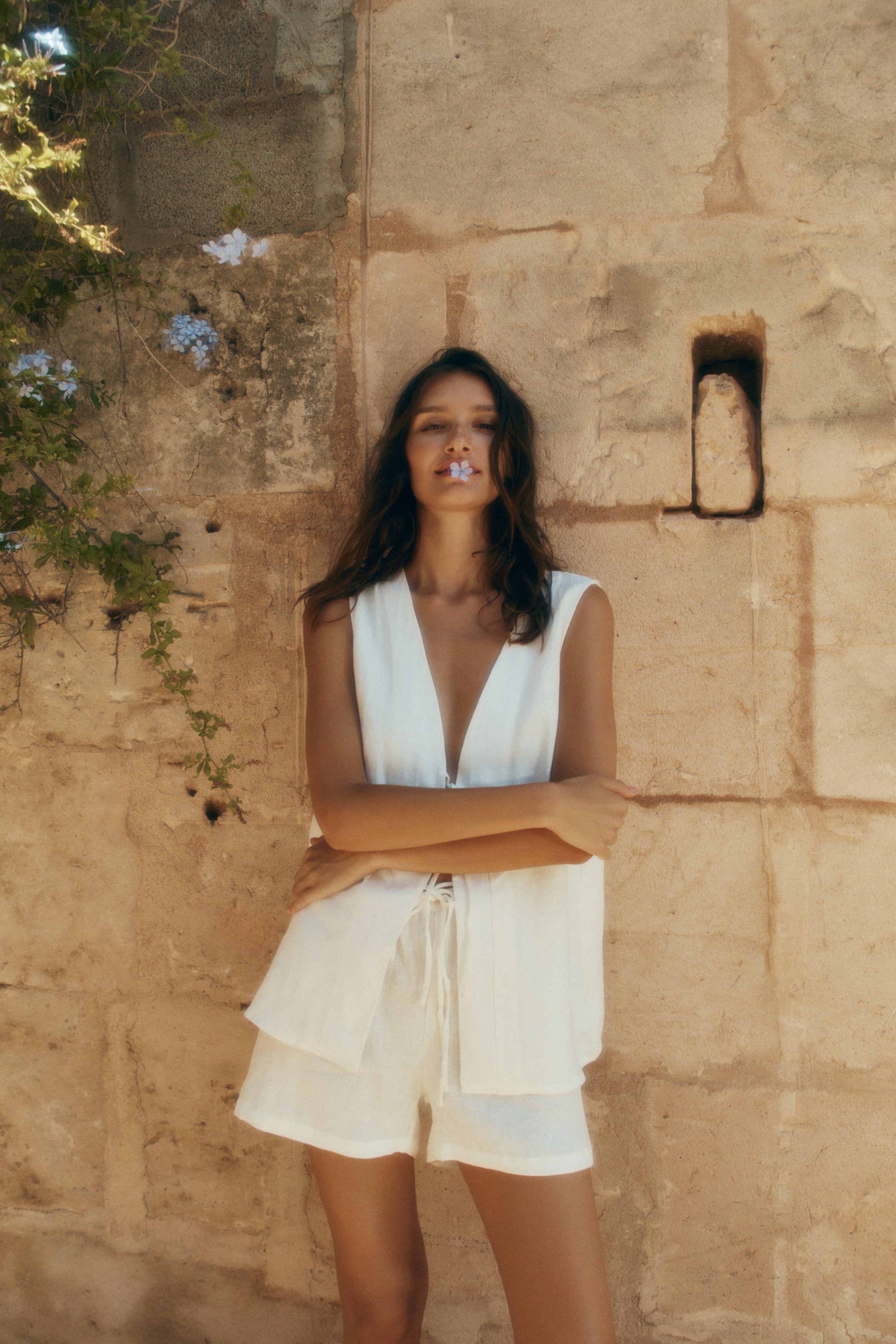 Lois Tie Top - Soft Washed Linen image 12