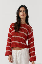 Fifi Crochet Crop - Scarlet image 4