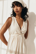 Harper Wrap Dress - Cream image 3