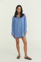 Byron Shirt Dress - Poplin Stripe image 2