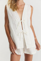 Lois Tie Top - Soft Washed Linen image 2