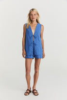 Lois Tie Top - Cerulean Hemp image 5
