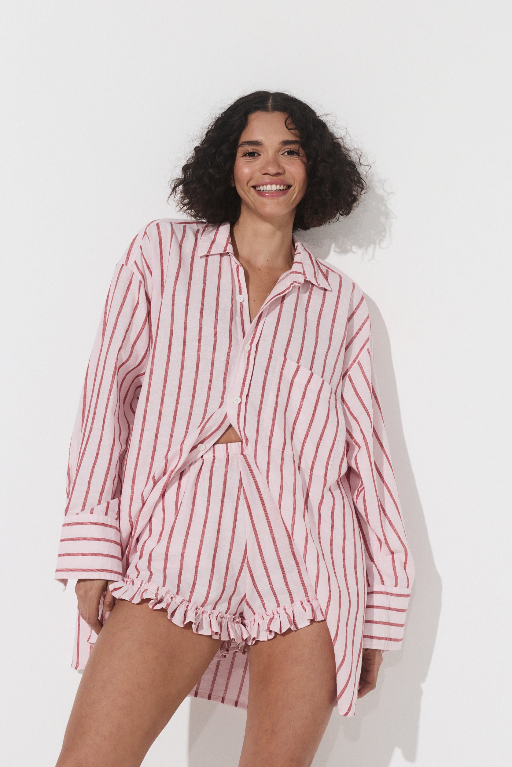 Jeanne Shorts - Stripe Hemp image 4