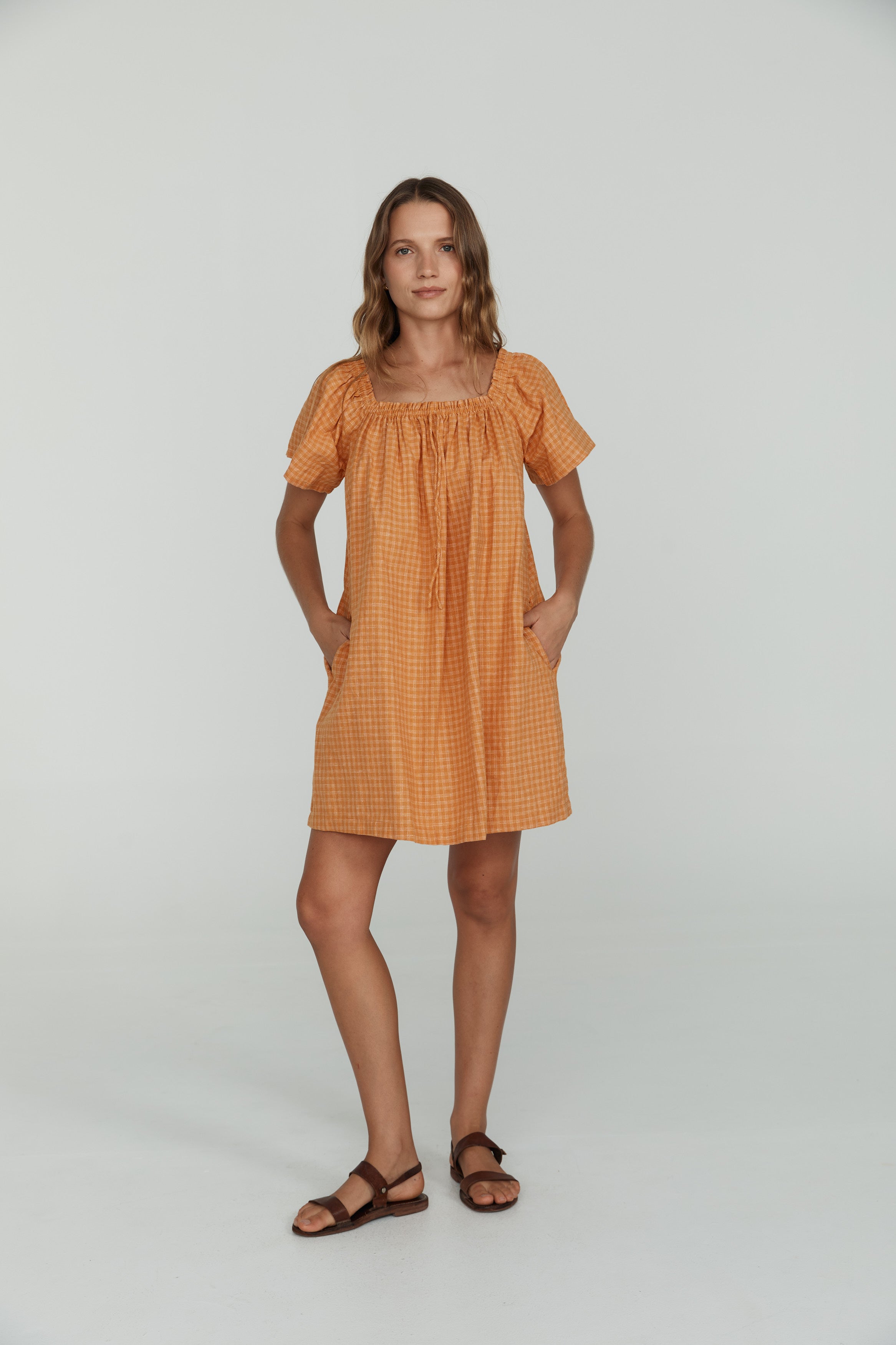 Sadie Smock - Ochre Hemp – Opia