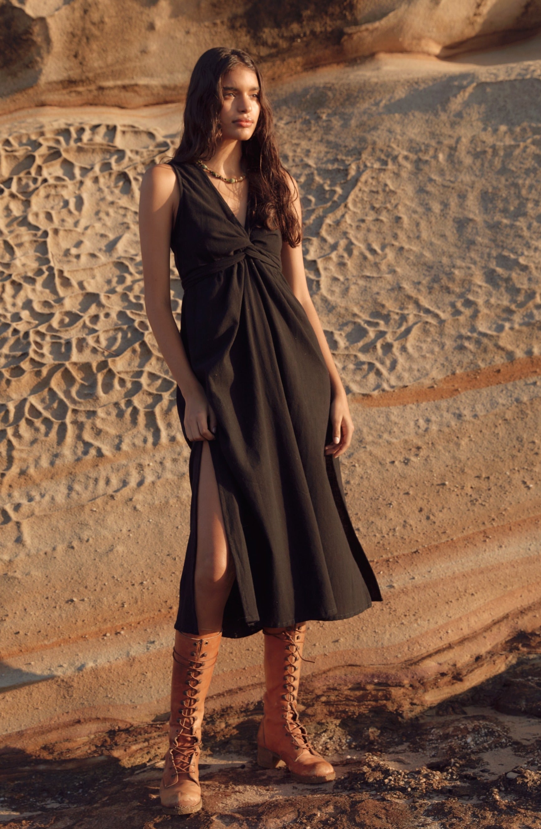 Harper Wrap Dress - Noir image 0