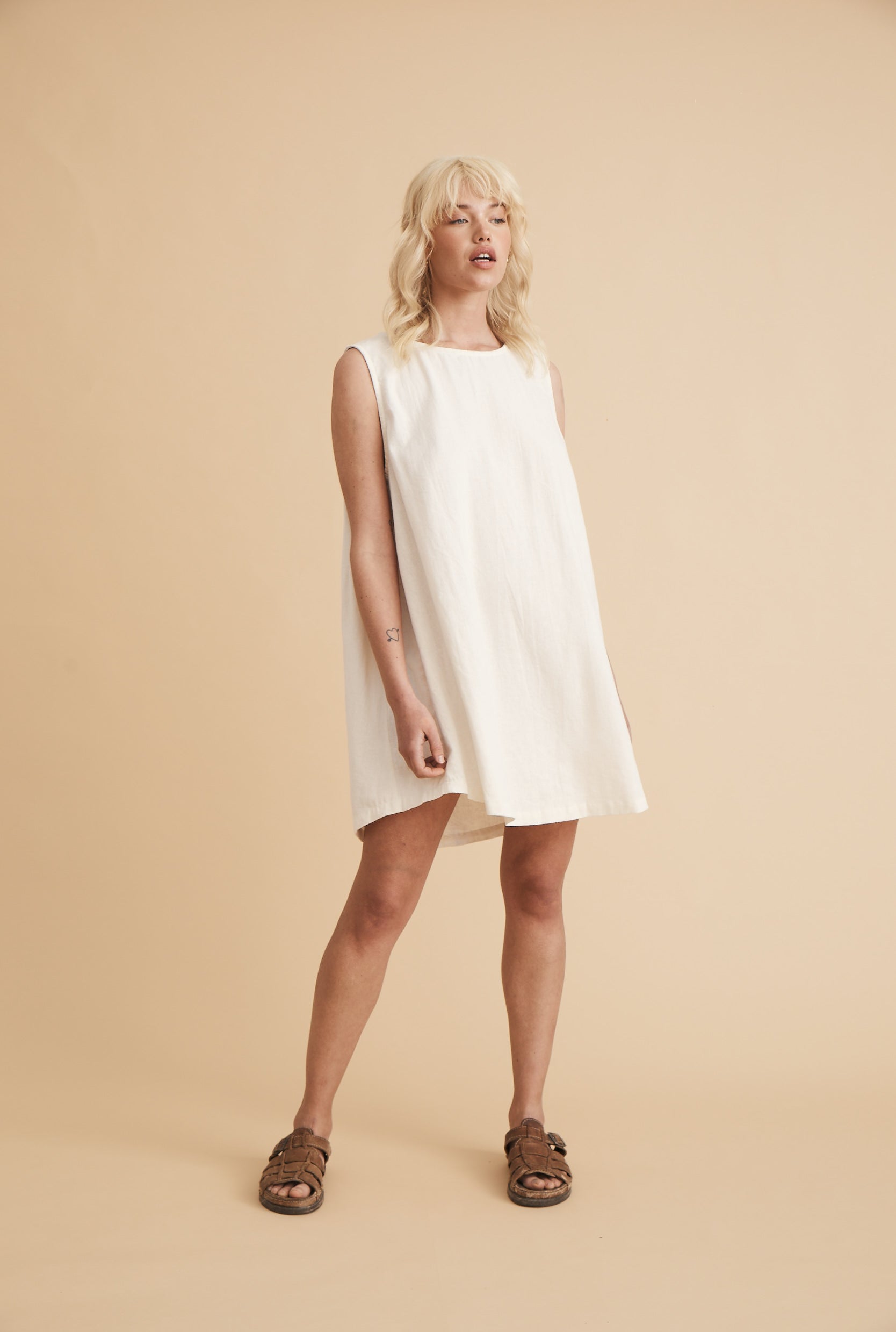 Classic Linen Shift Dress image 5