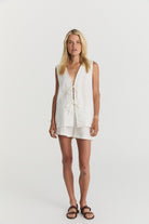 Lois Tie Top - Soft Washed Linen image 3