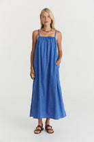 Nash Midi - Cerulean Hemp Linen image 8