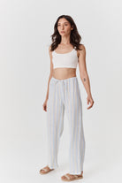 Robin Pants - Striped Crinkle Linen image 8